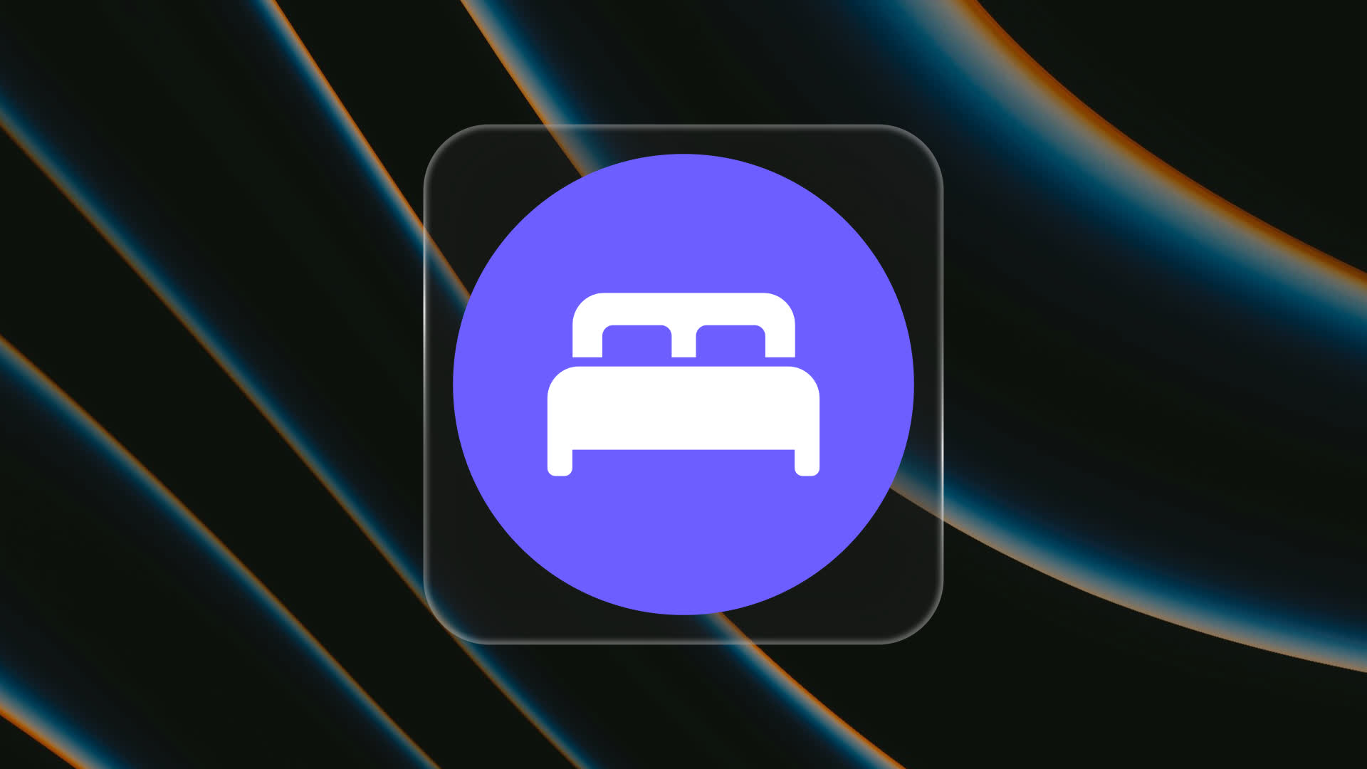 Glassmorphism Sleep Tracker Widget