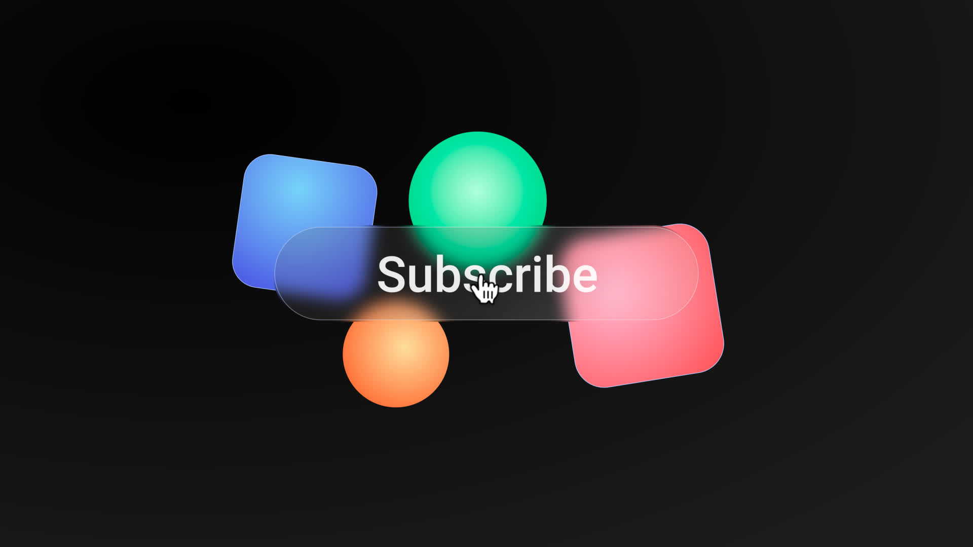 Glassmorphism Subscribe Button