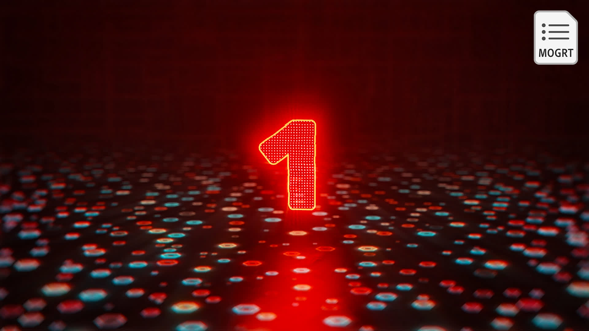 Glitch Countdown Title