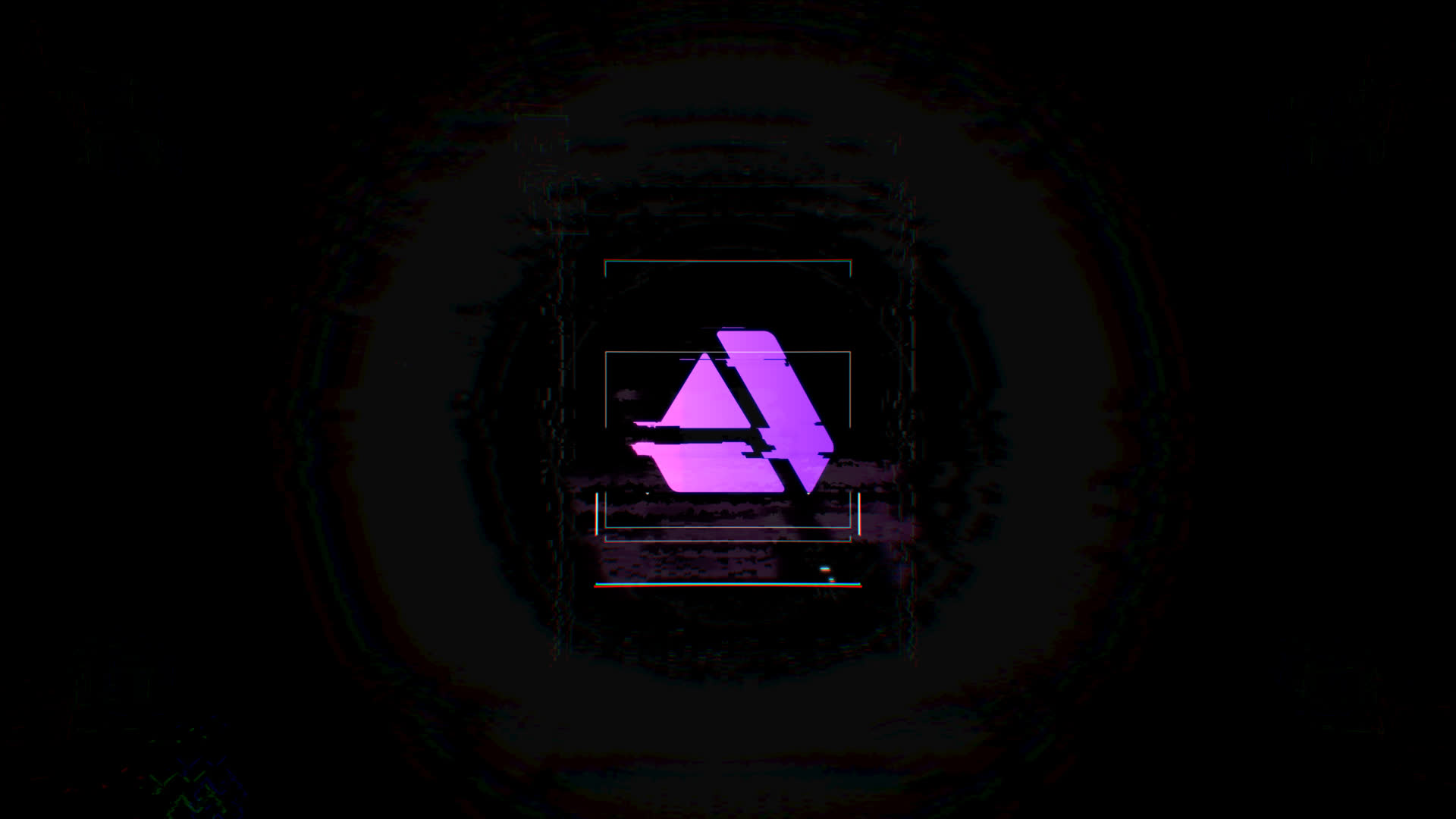 Glitch Distortion Logo