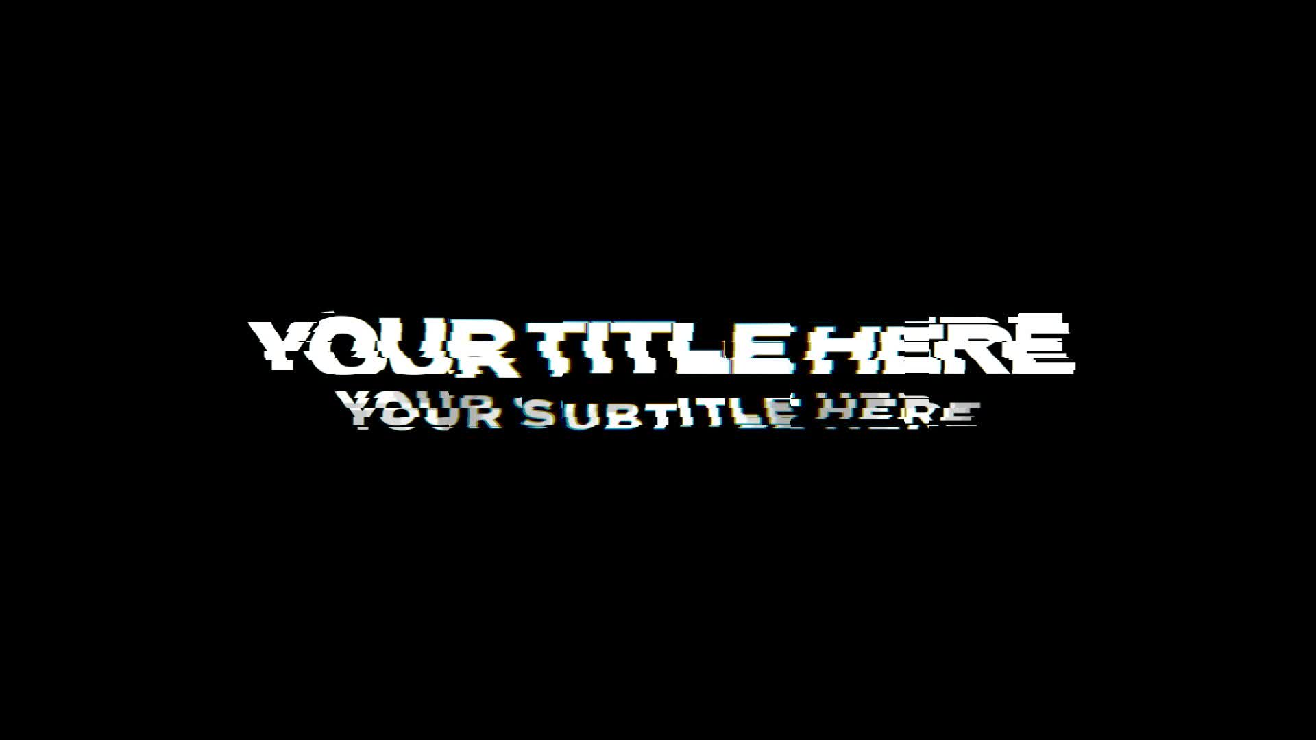 Glitch Distortion Title