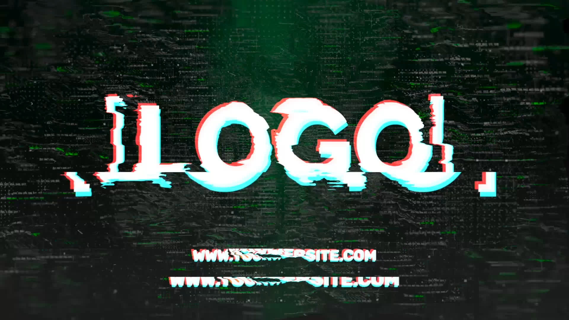 Glitch Logo Reveal