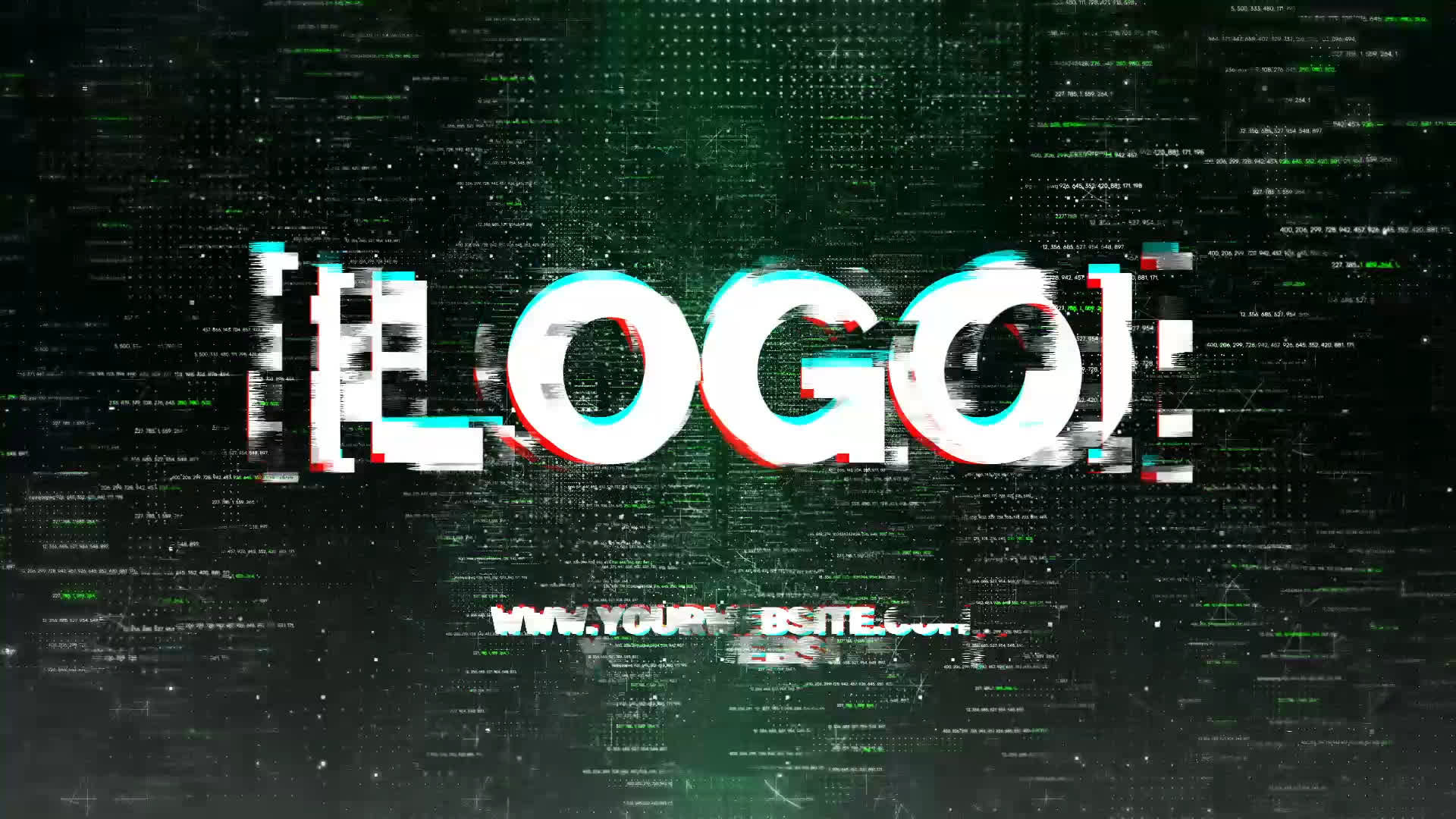 Glitch Logo Reveal