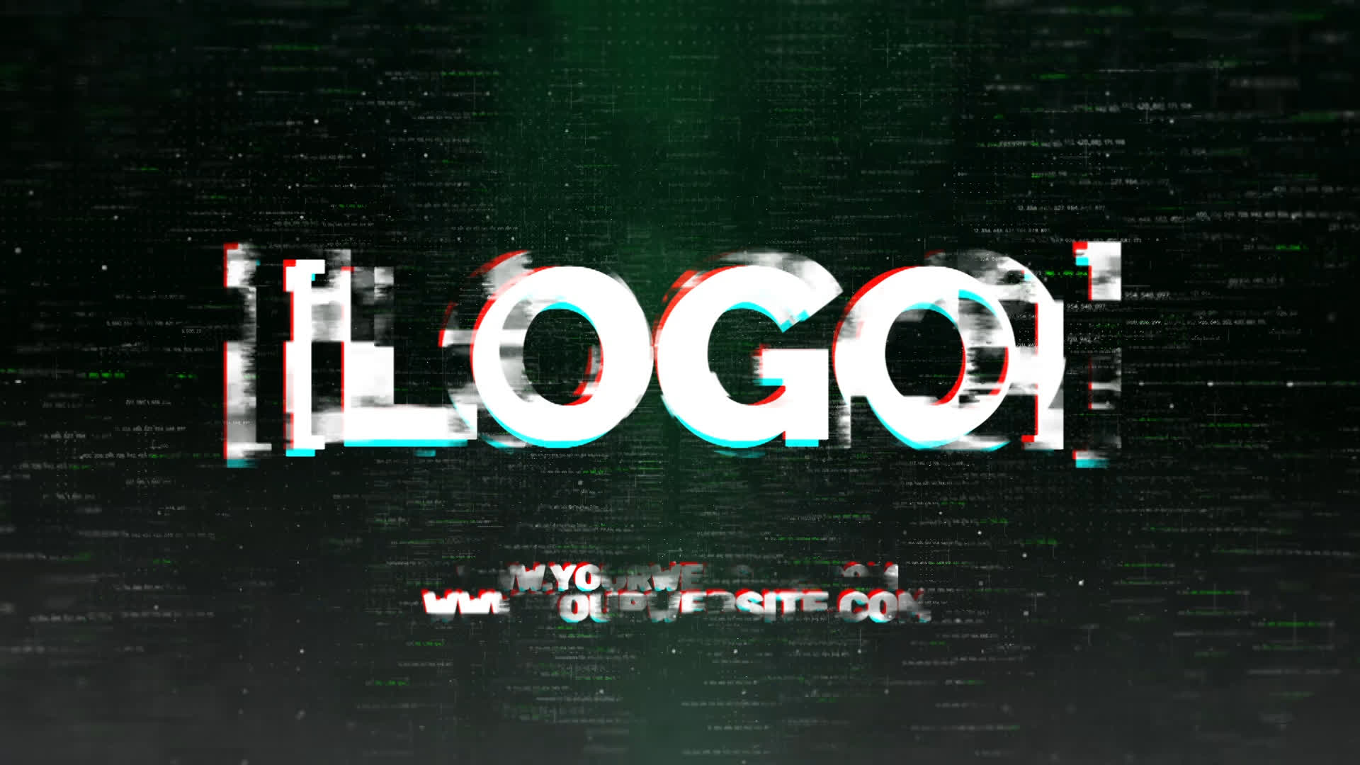 Glitch Logo Reveal
