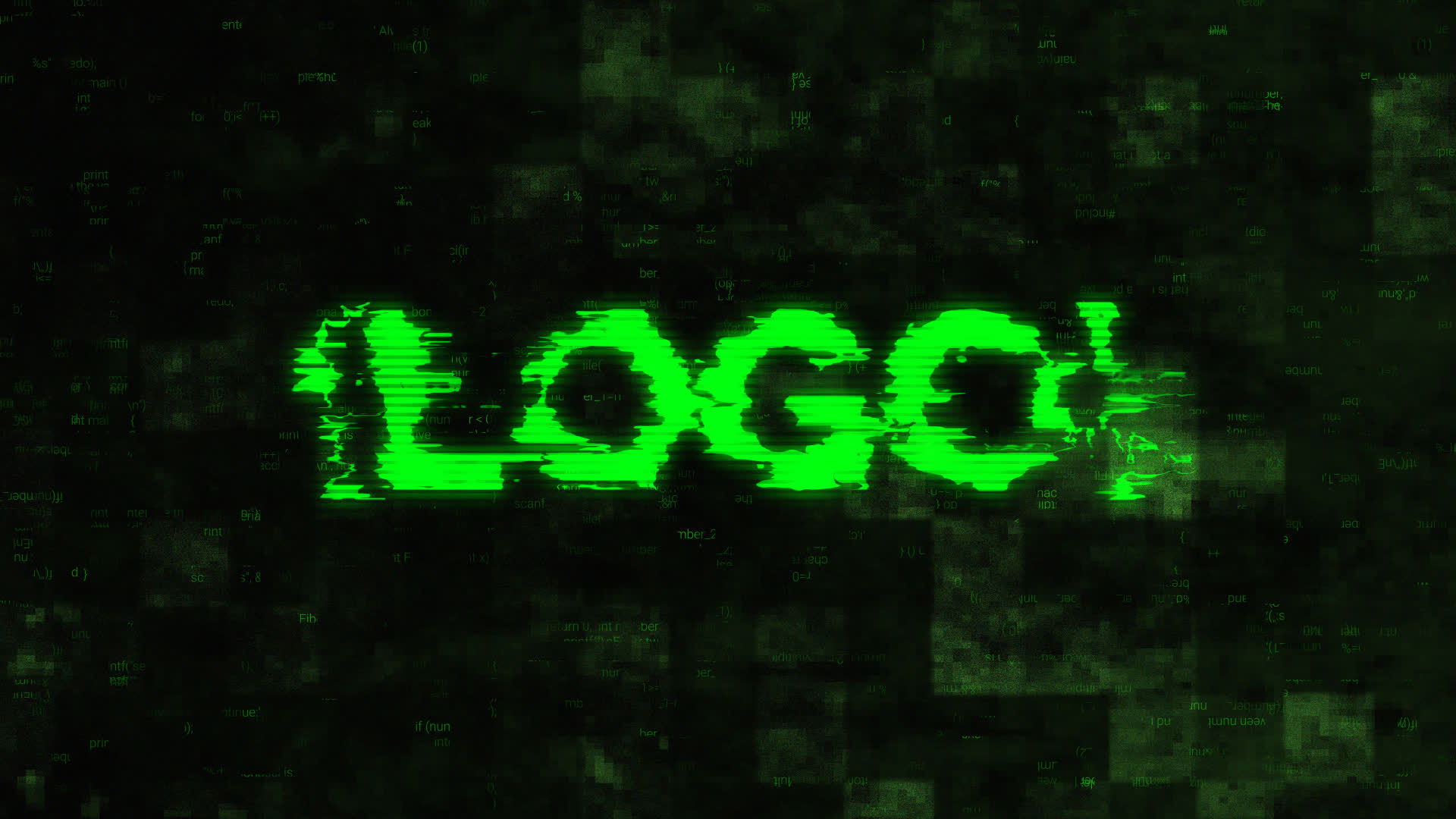 Glitch Logo Text