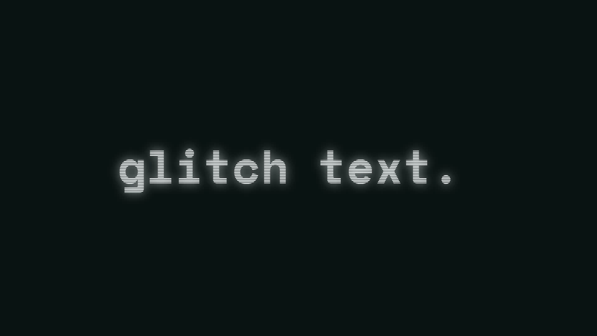 Glitch Text Preset