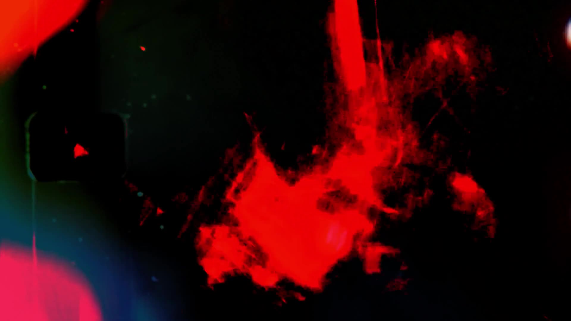 Glitchy Red Film Burns