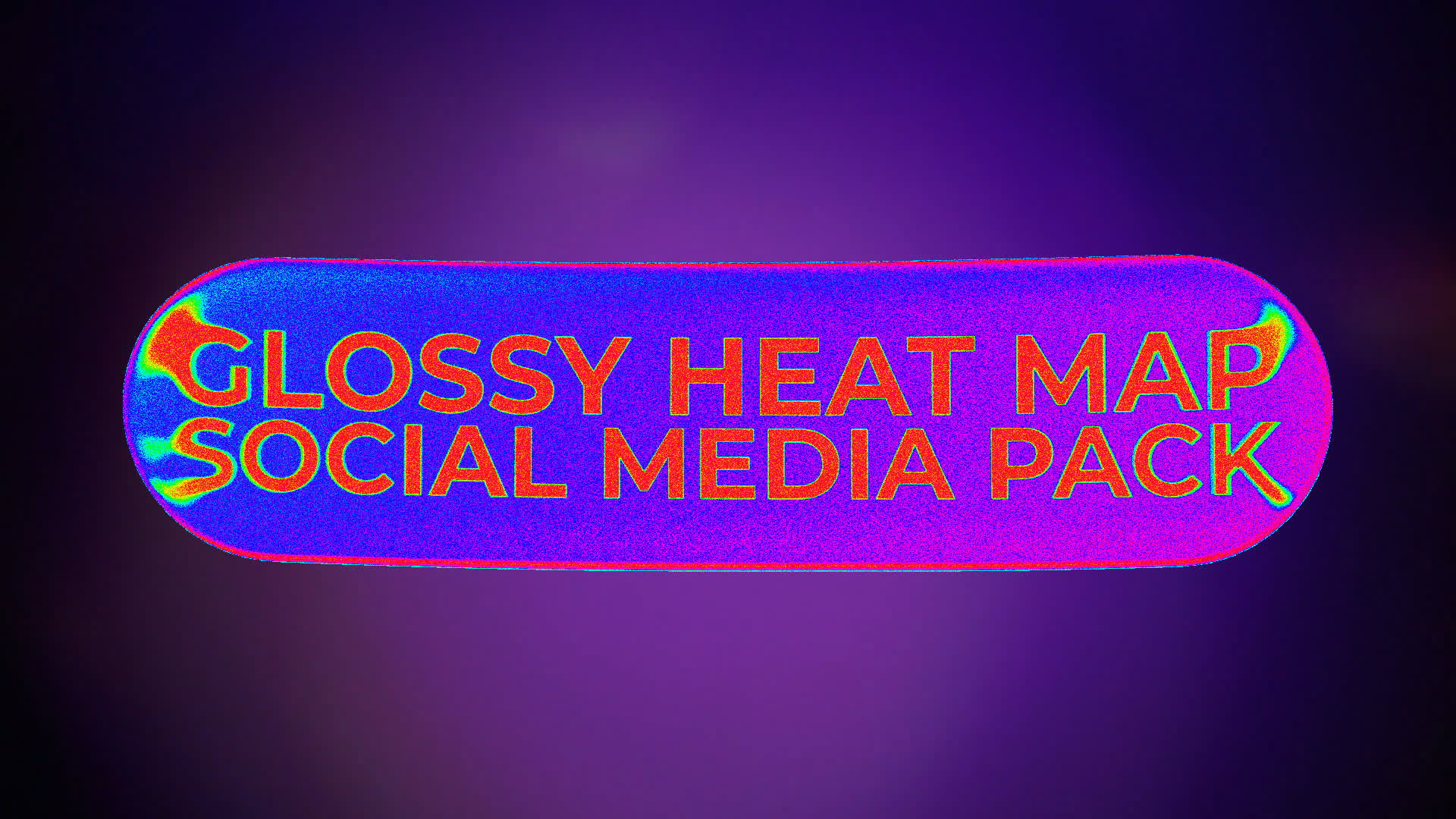 Glossy Heat Map Social Media Pack