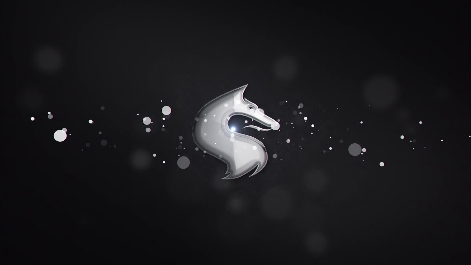 Glossy Particle Logo Reveal