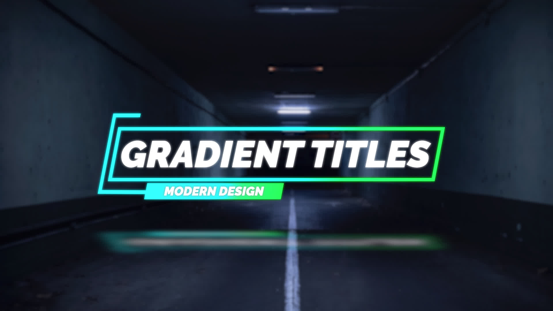 Glow Glitch Titles