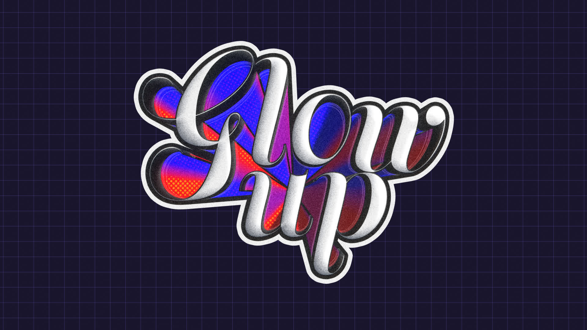 Glow Up Sticker