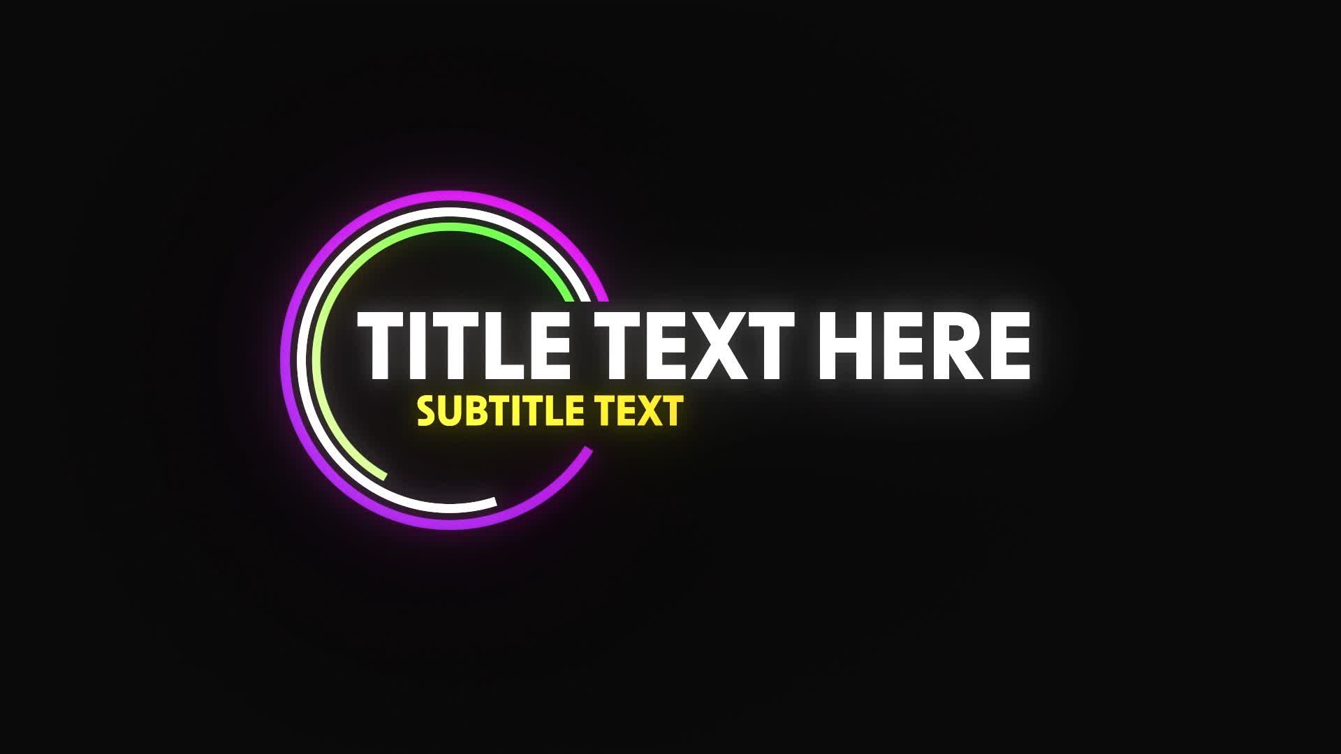 Glowing Abstract Lower Third