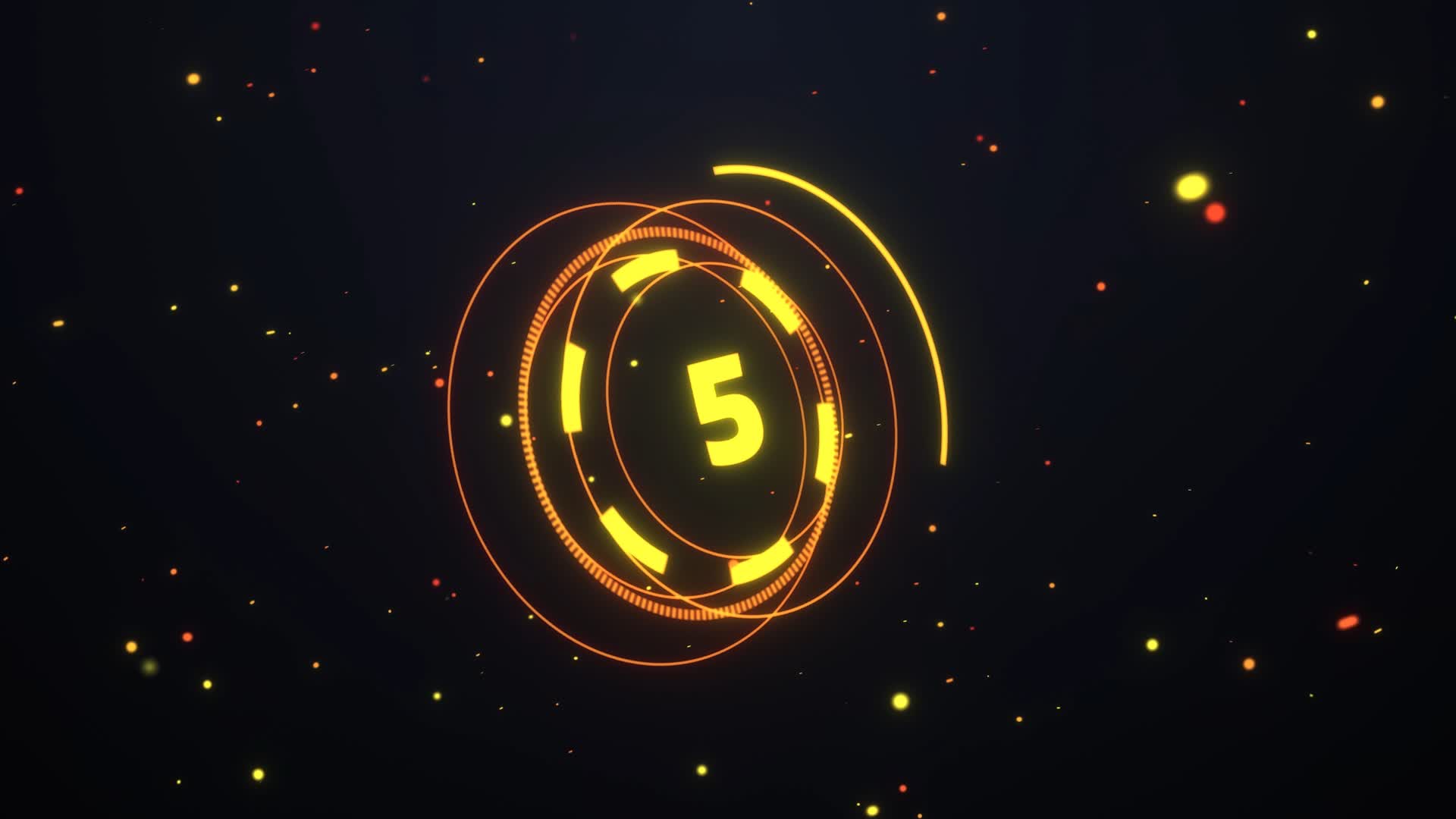 Glowing HUD Countdown Timer
