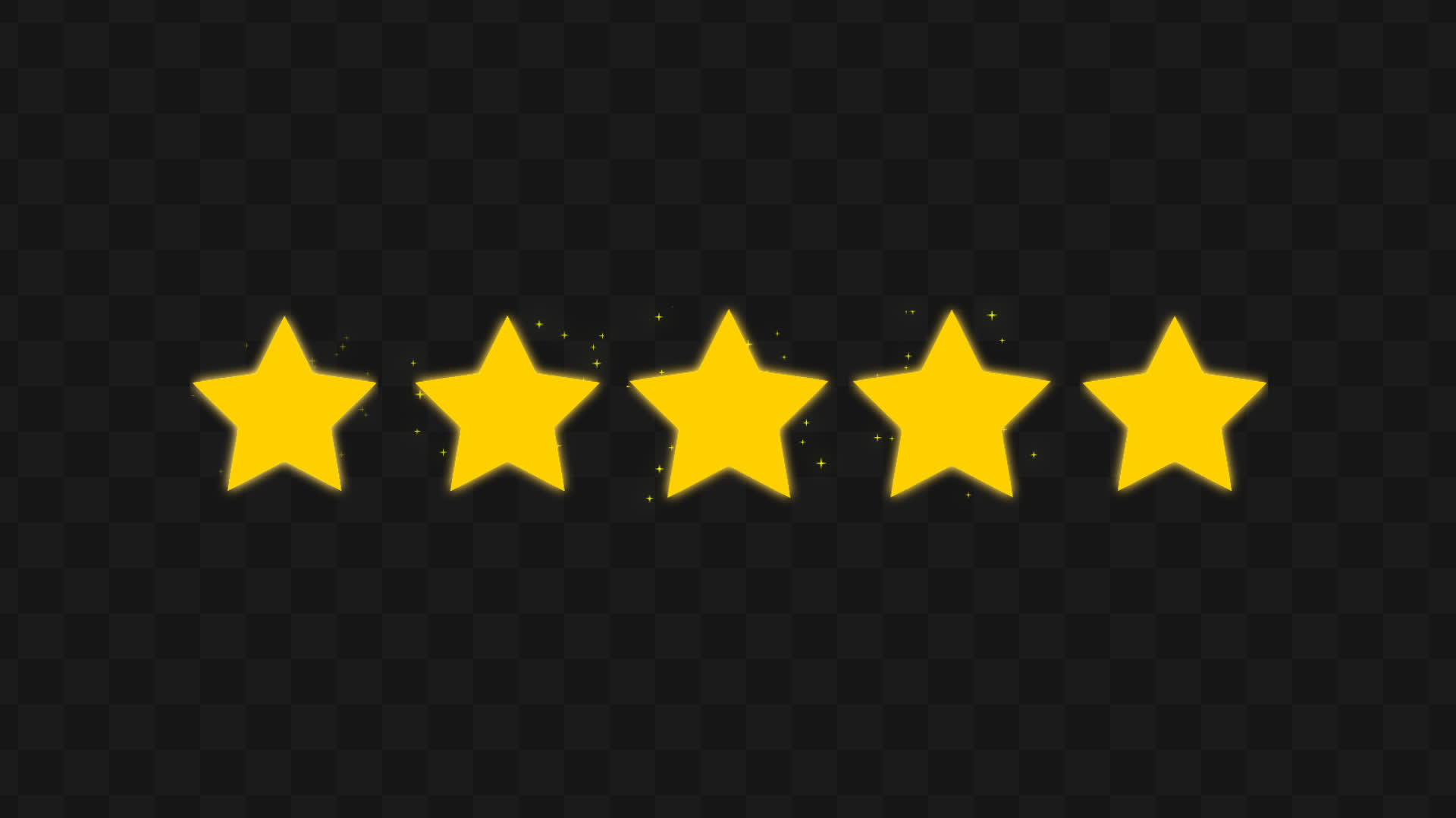 Glowing Rating Stars