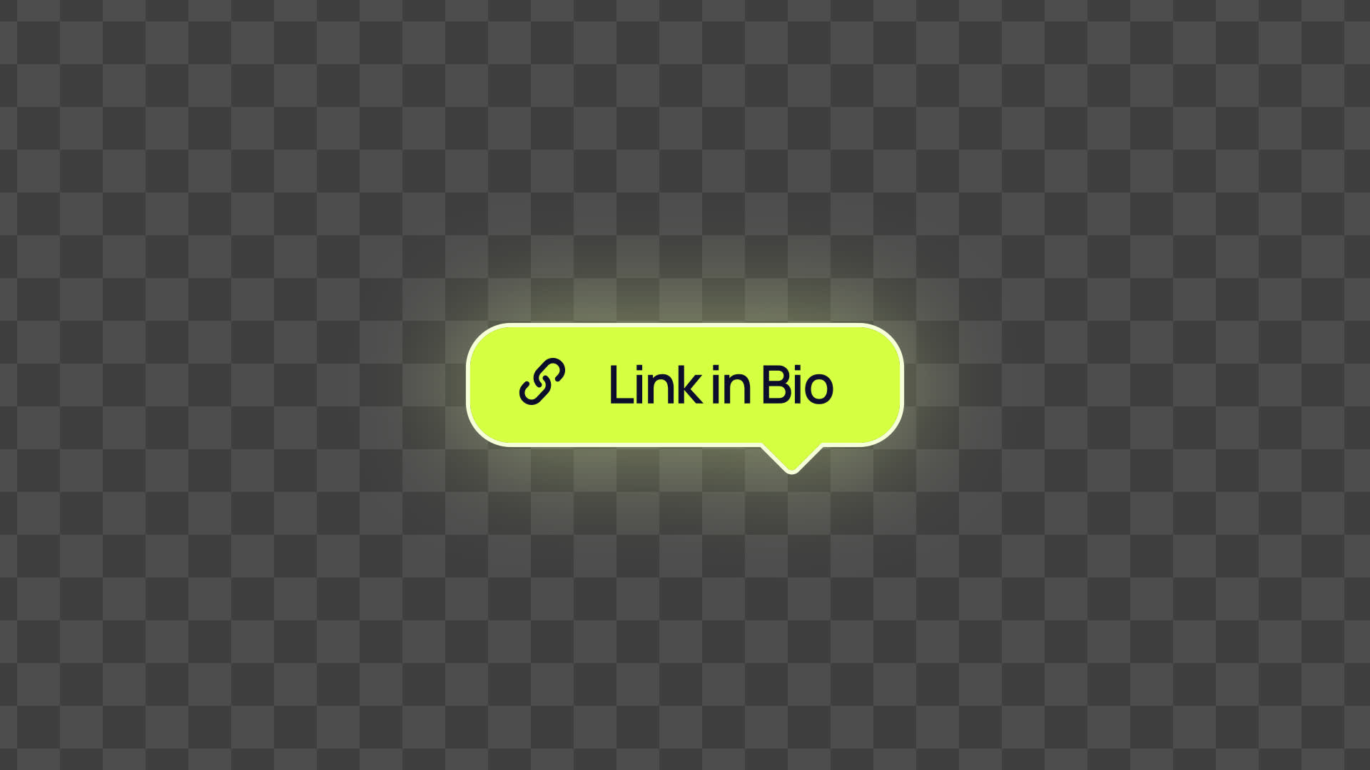 Glowing Yellow Link In Bio Callout