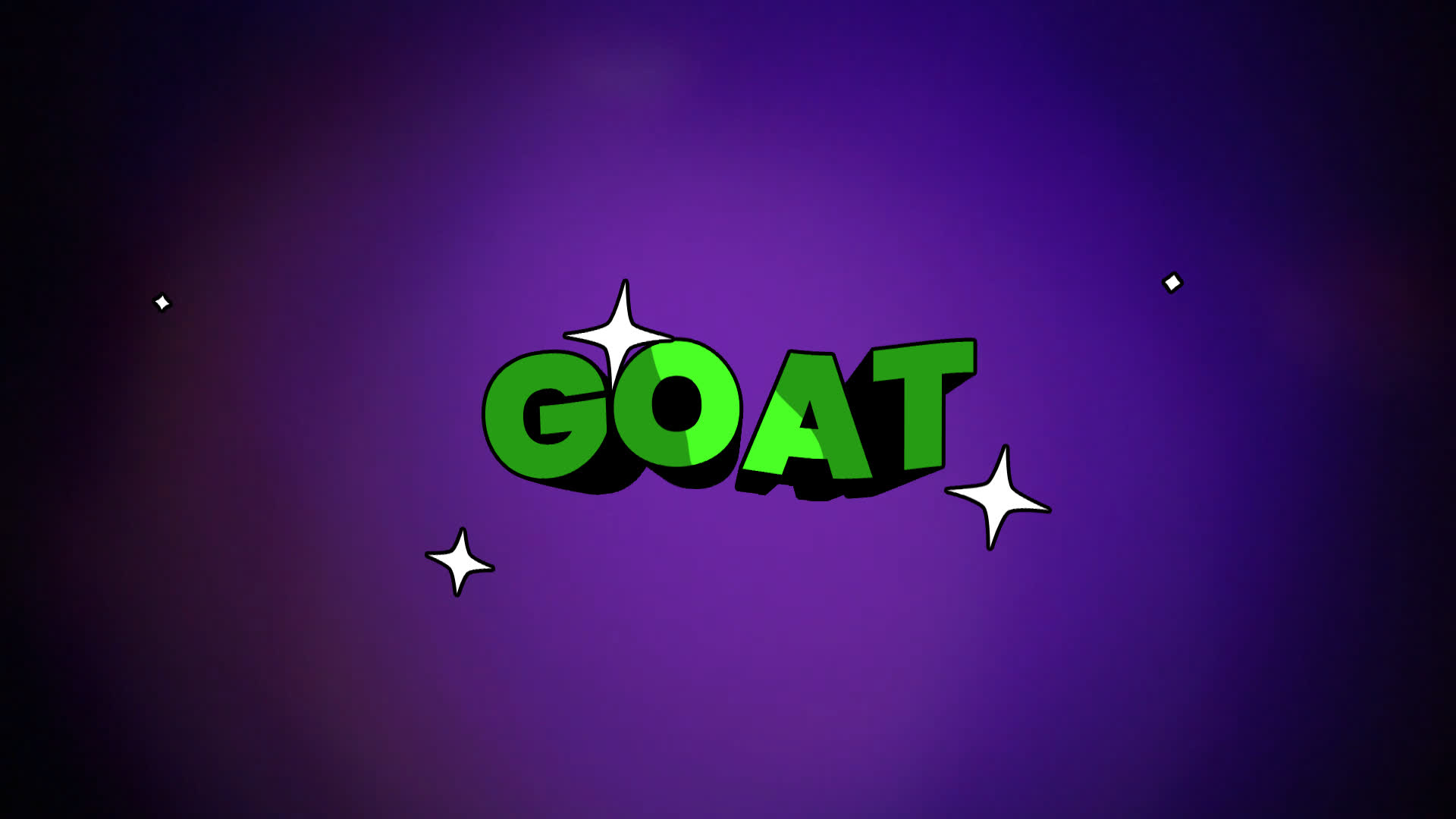 Goat - 3D Cartoon Text
