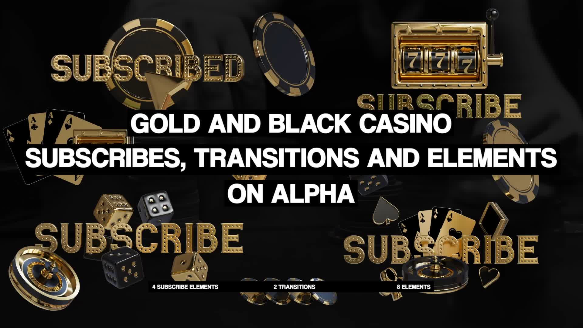 Gold And Black Casino Pack