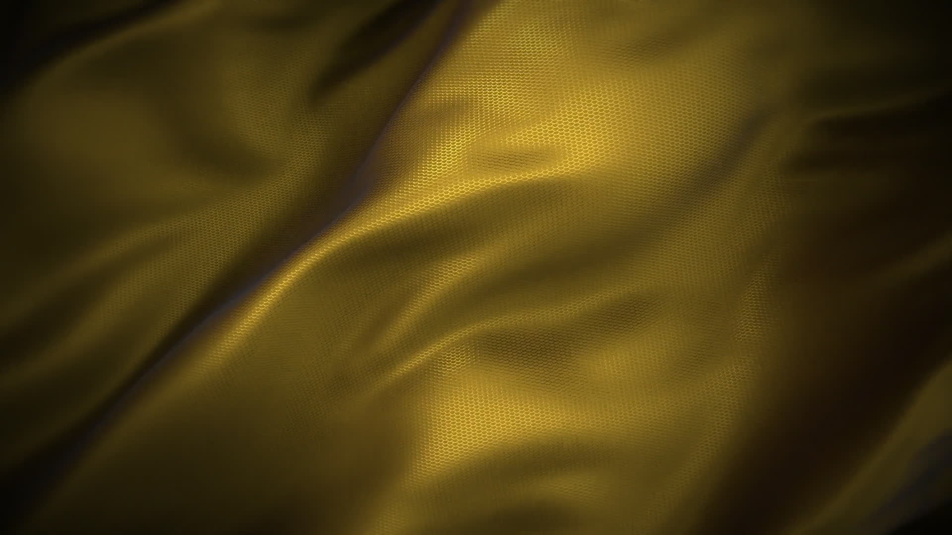 Golden Hexagon Fabric Background