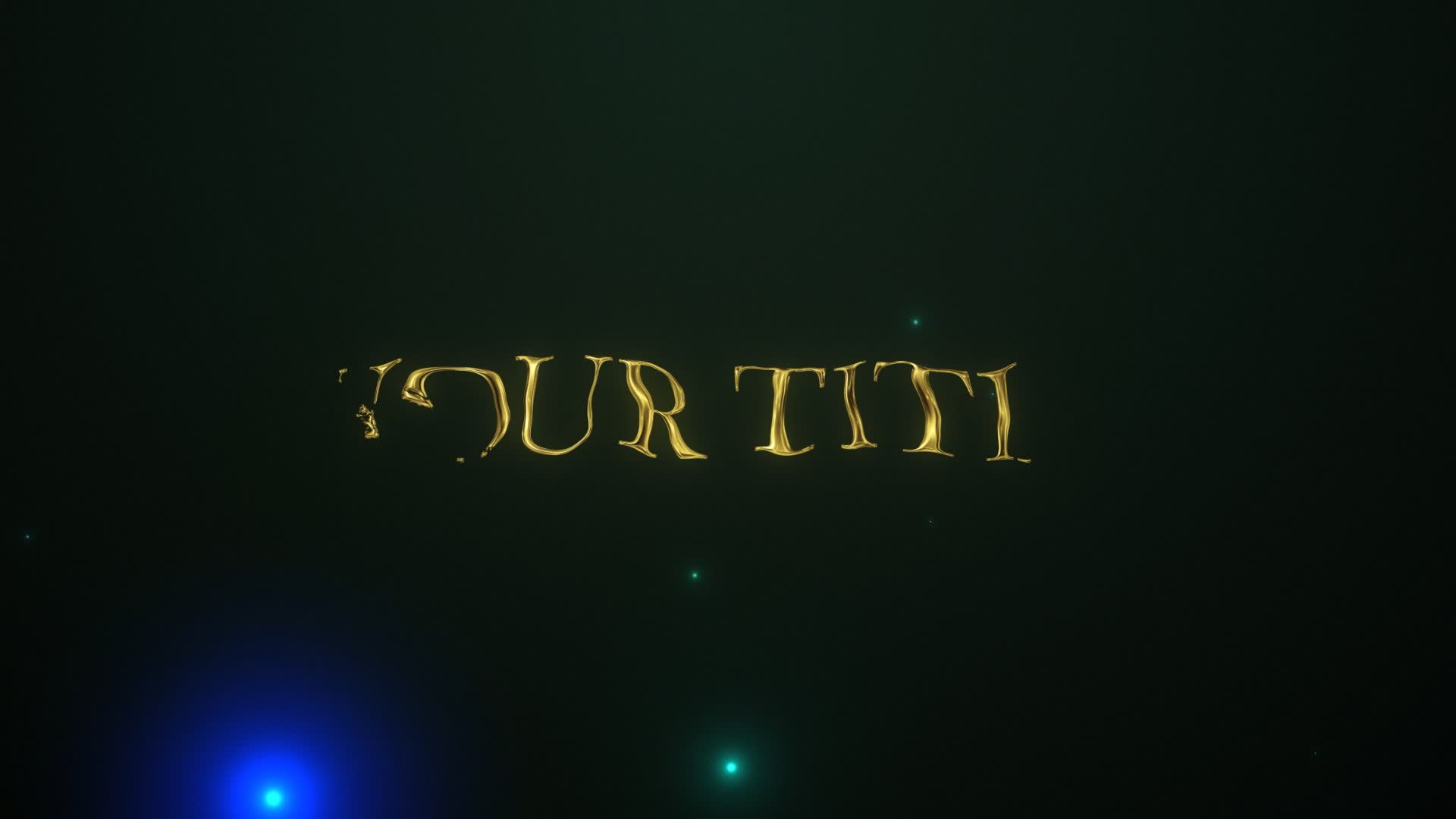 Golden Magic Text Title