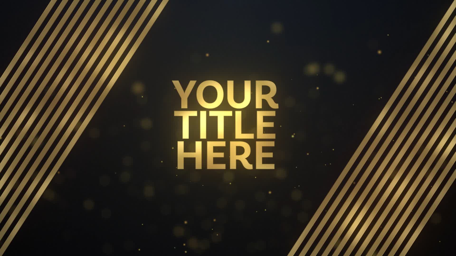Golden Modern Text Title