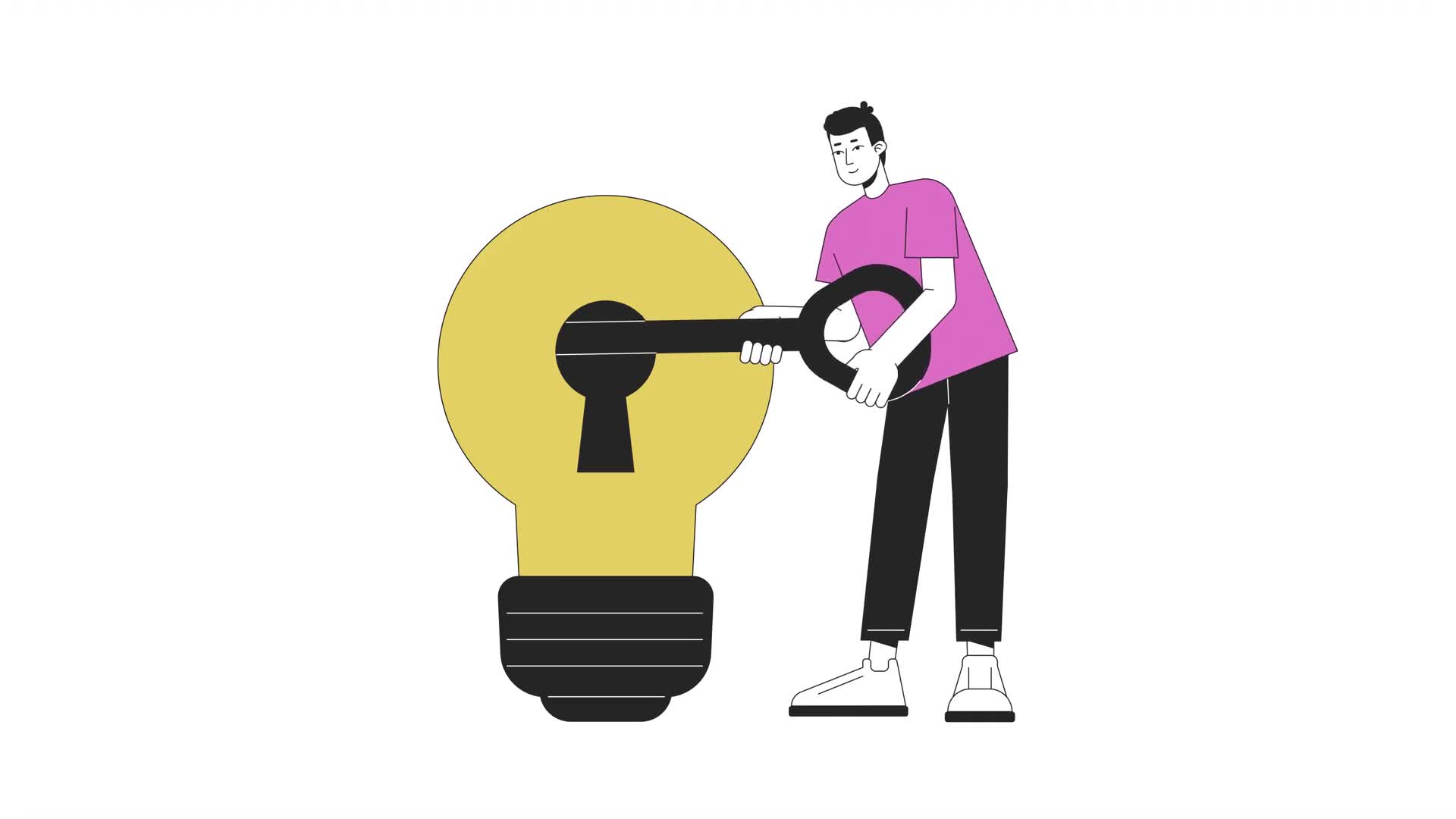 Good Idea Line 2D Animation