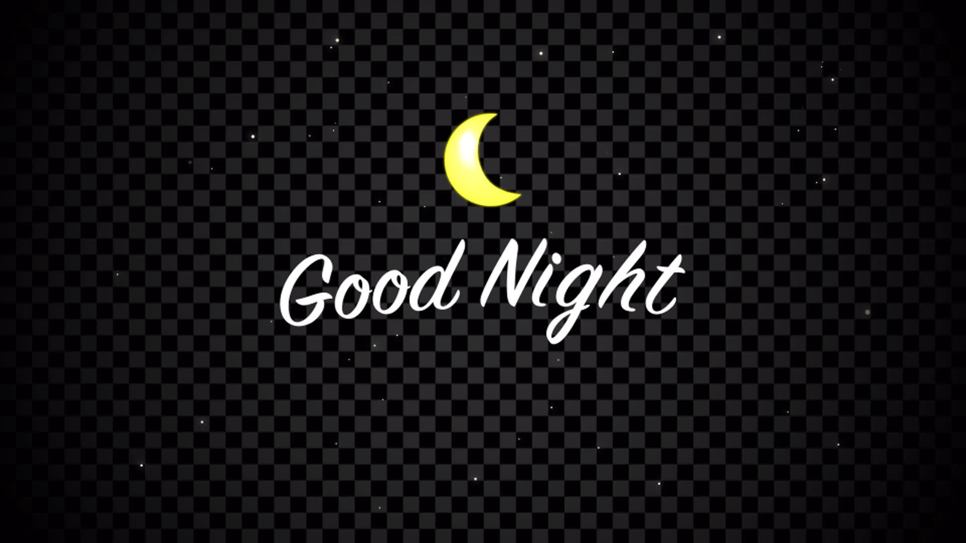 Good Night Text Animation
