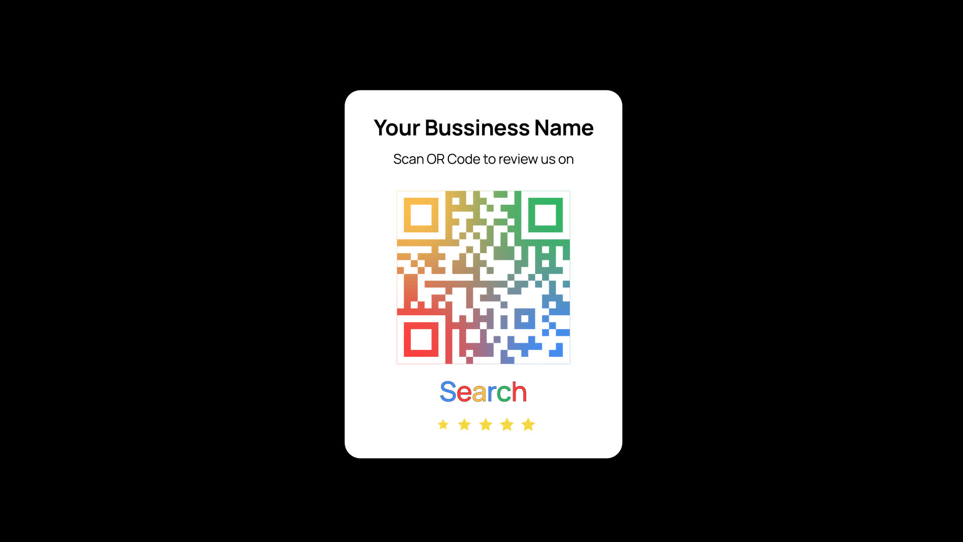 Google Scan Review QR Animation