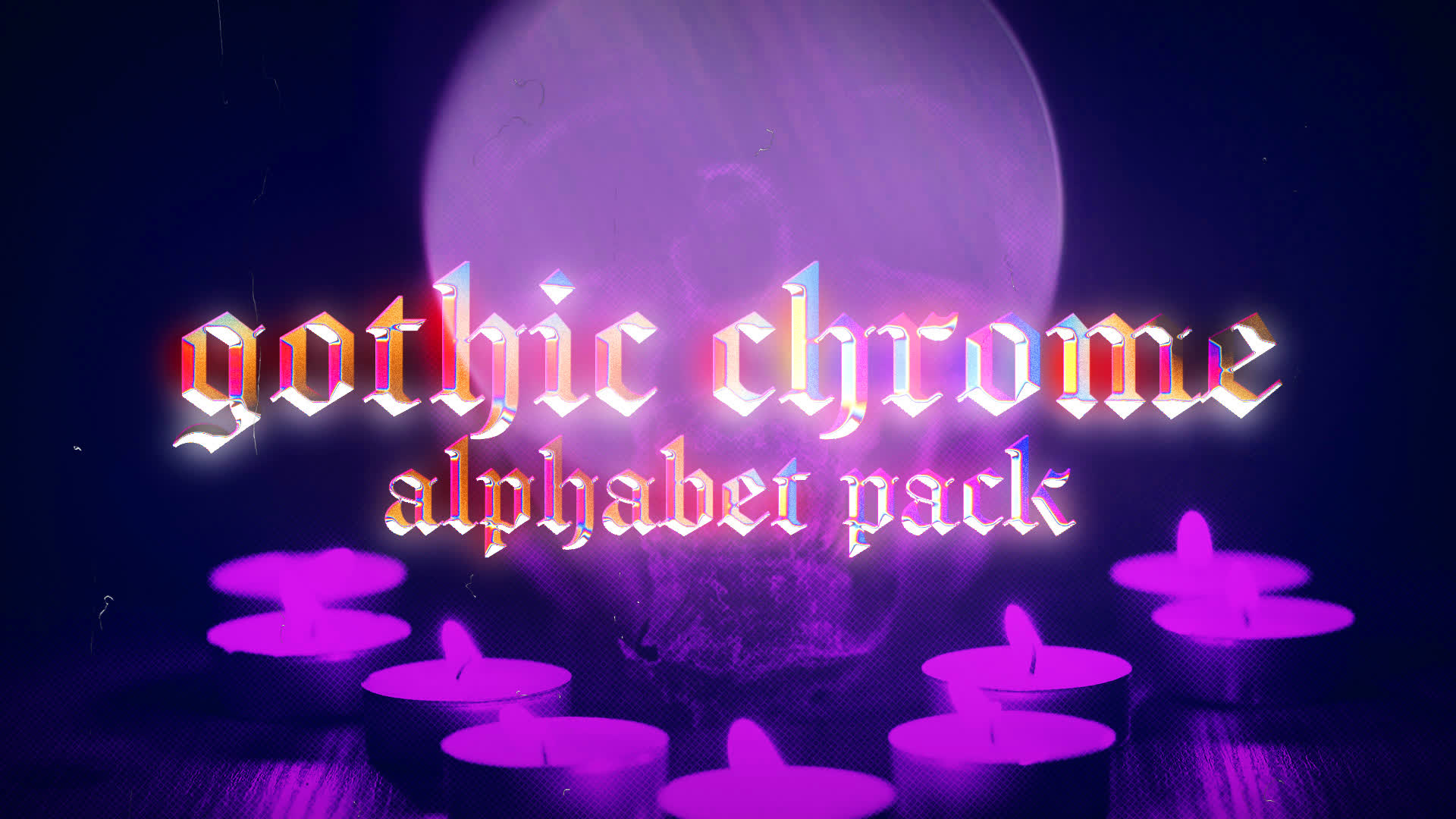 Gothic Chrome Alphabet Pack