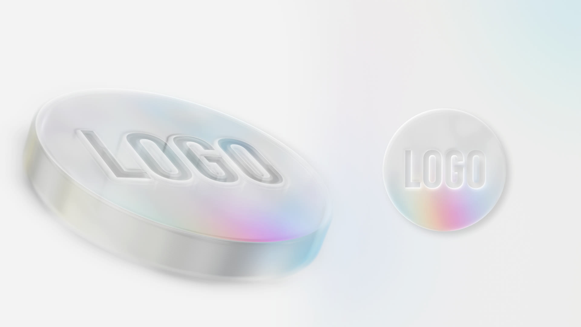 Gradient Glass Logo Reveal