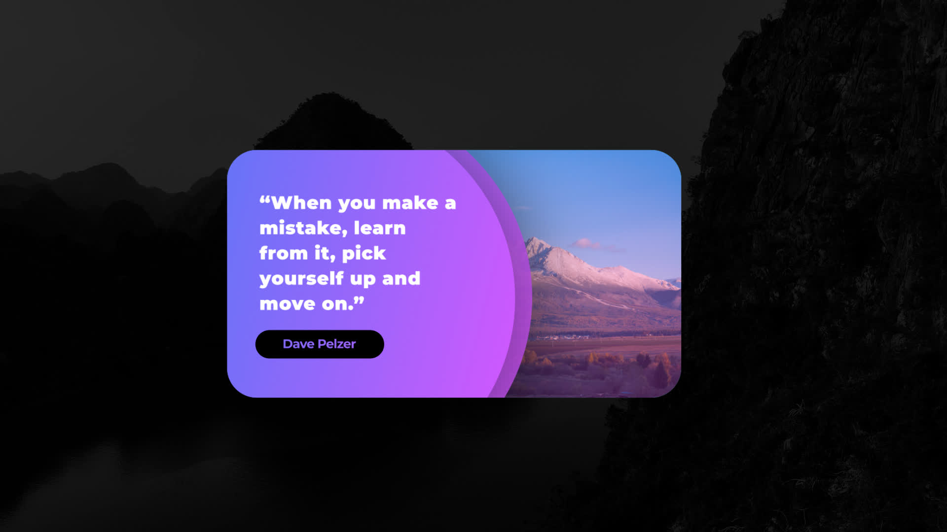 Gradient Quote Title