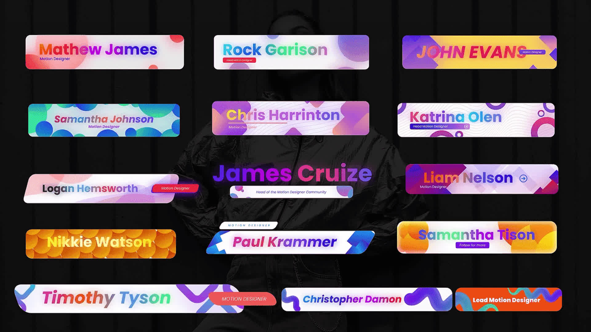 Gradient Shape Lower Thirds