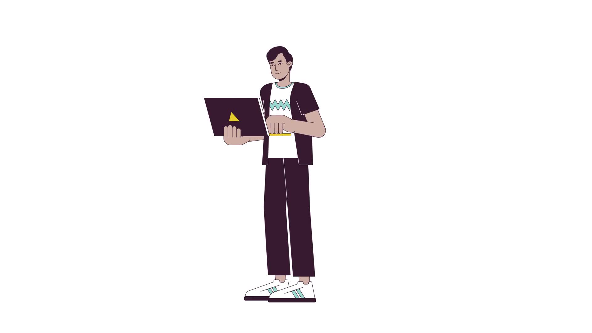 Graphic designer working computer