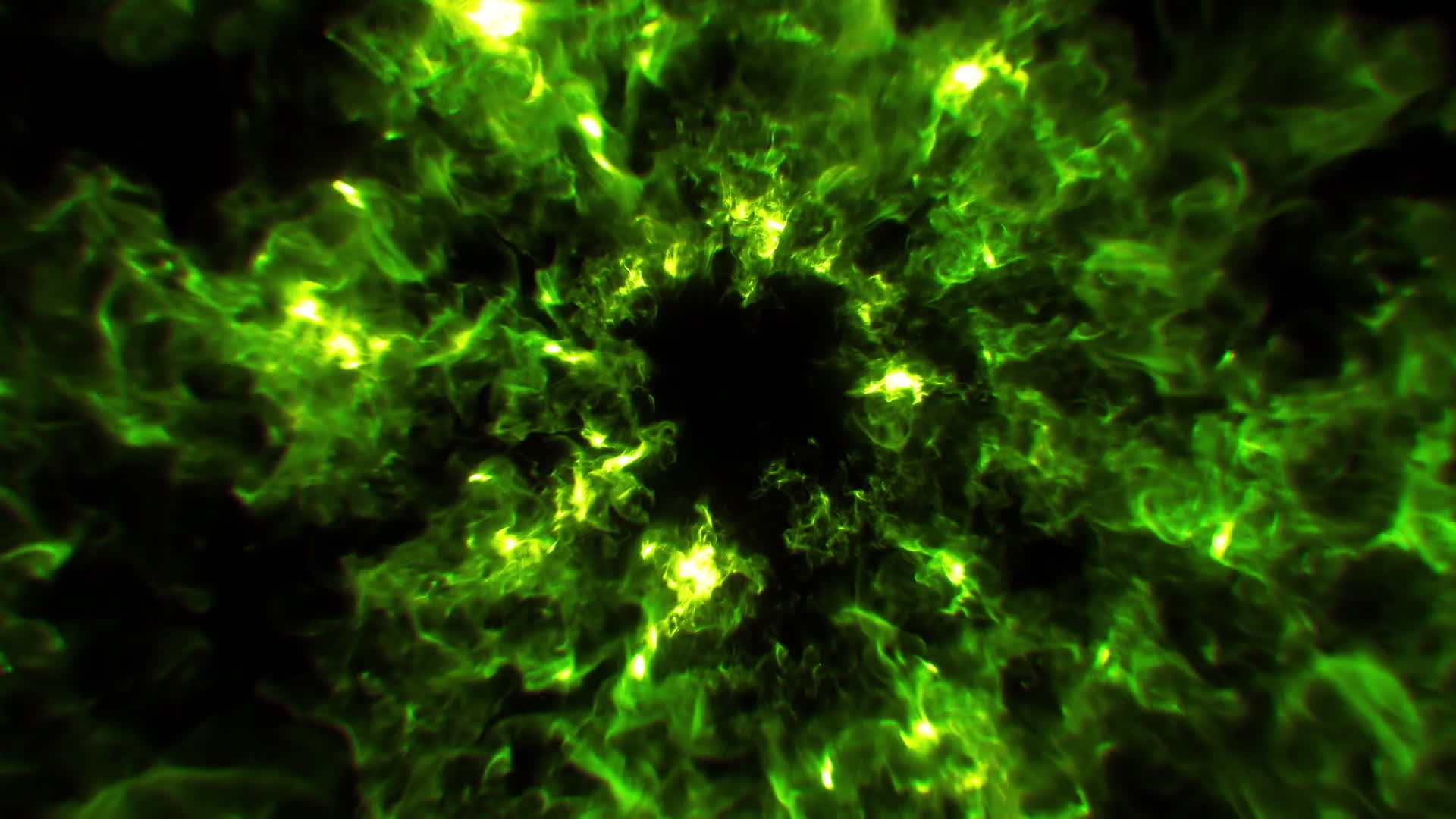 Green Magic Energy Background