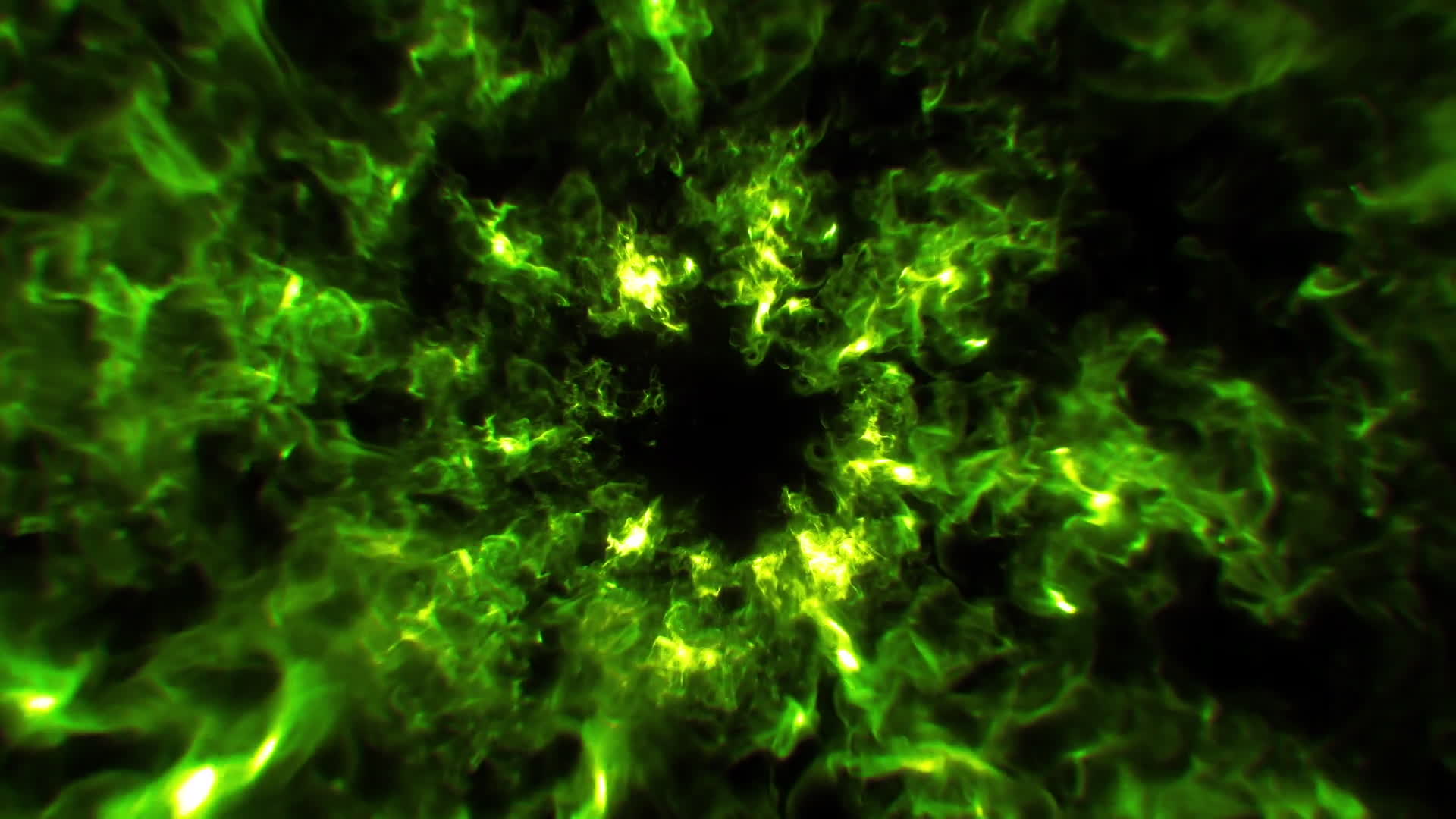 Green Magic Energy Spin Background