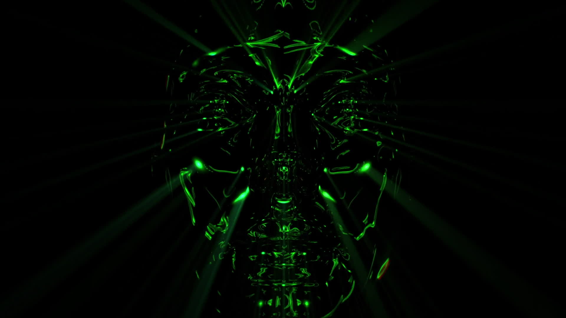 Green Strobe Lights Head Loop