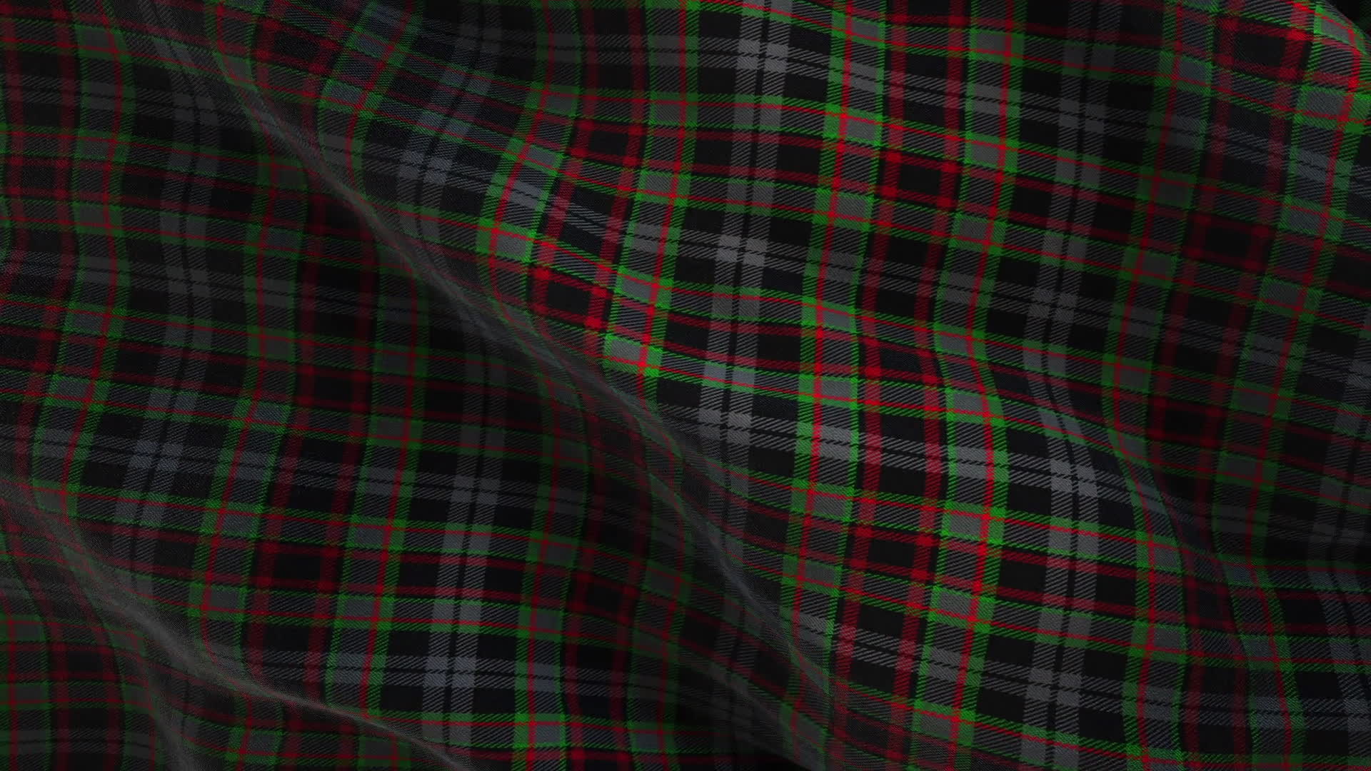Green Tartan Fabric Background