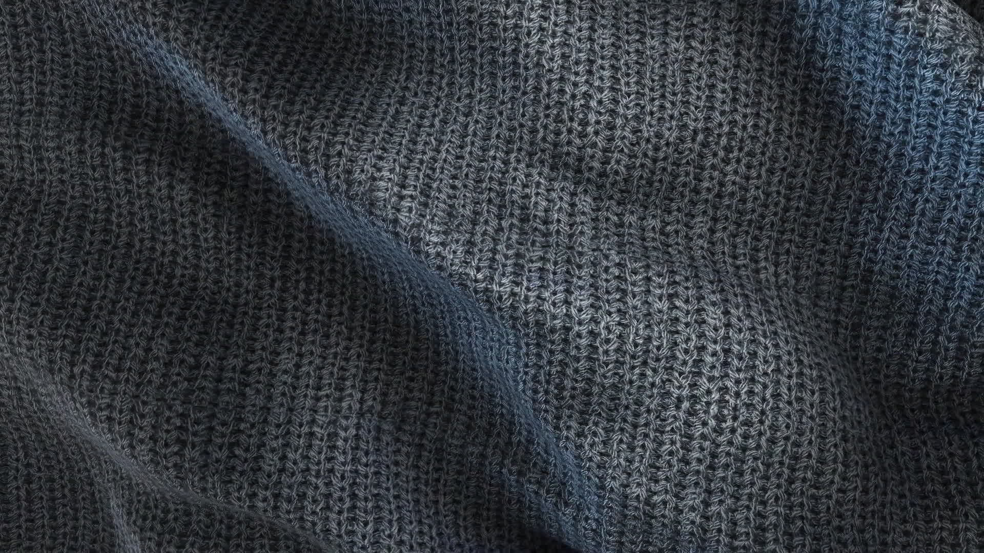 Grey Knitted Fabric Background