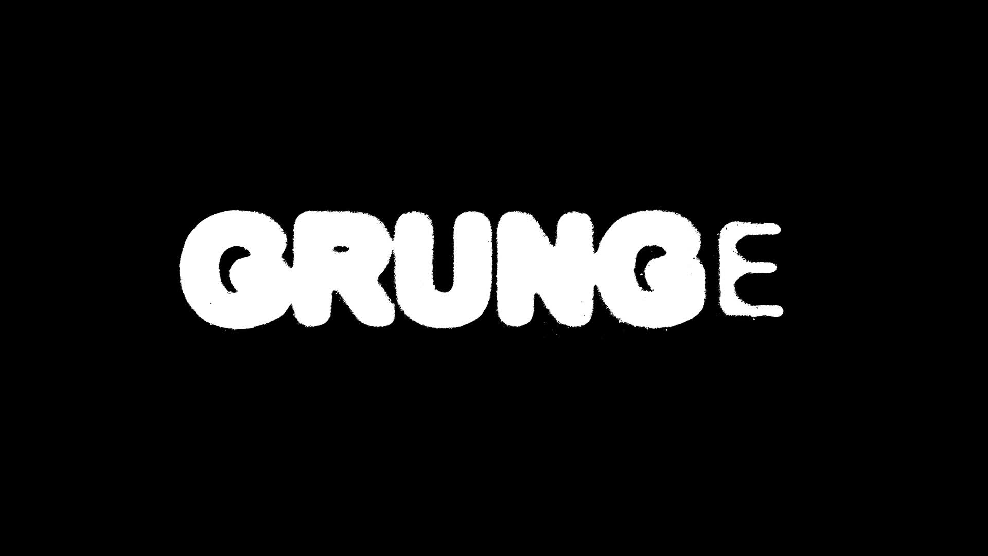 Grunge Capital Characters Text Reveal