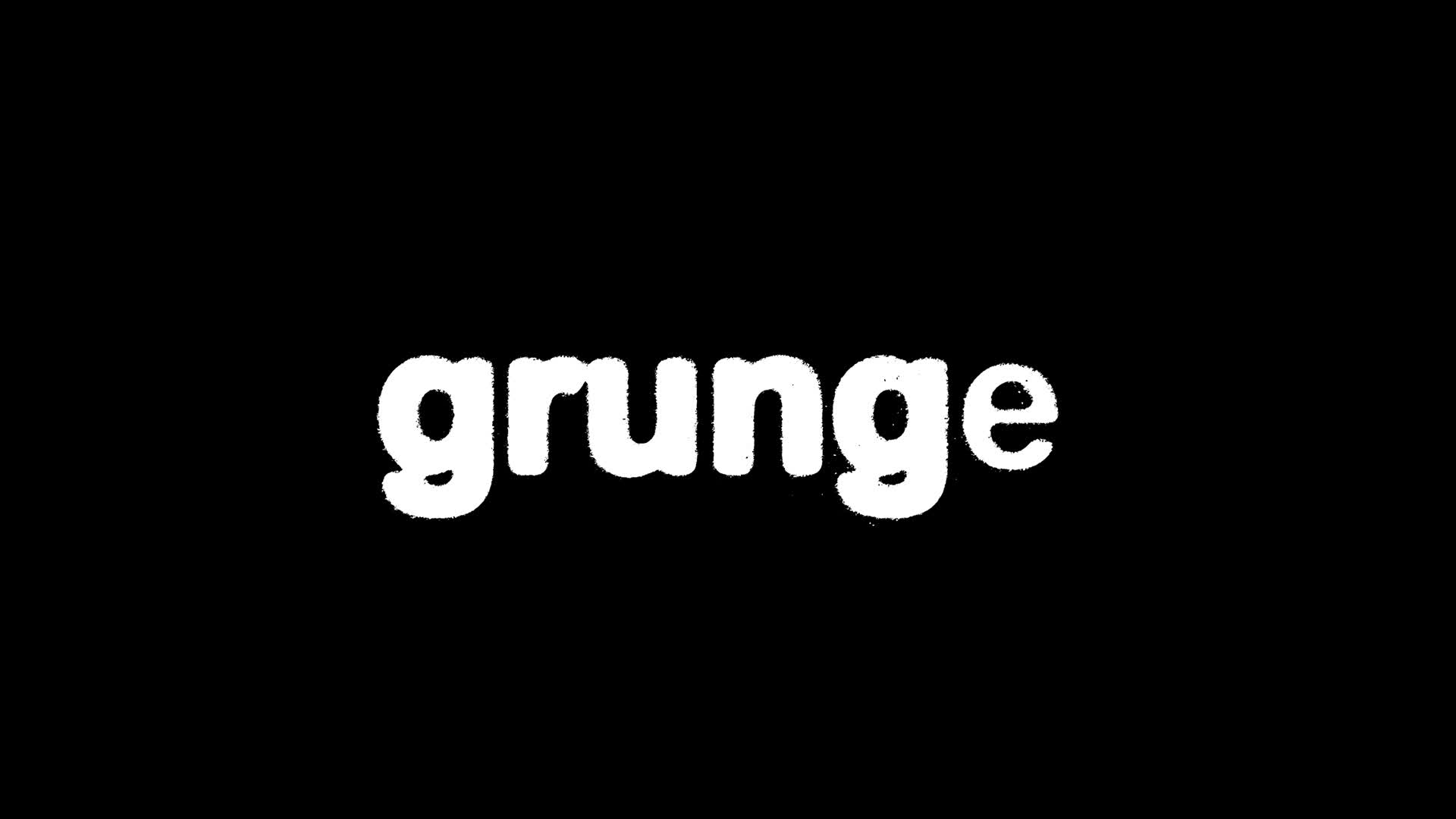 Grunge Lowercase Characters Text Reveal