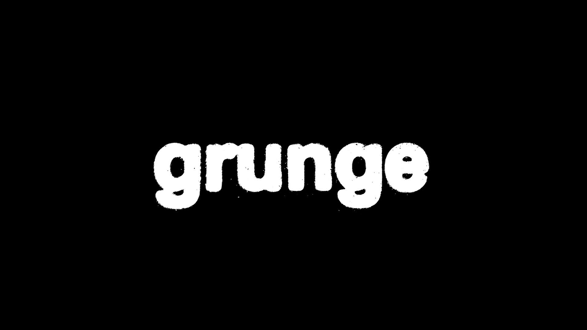 Grunge Lowercase Word Text Reveal
