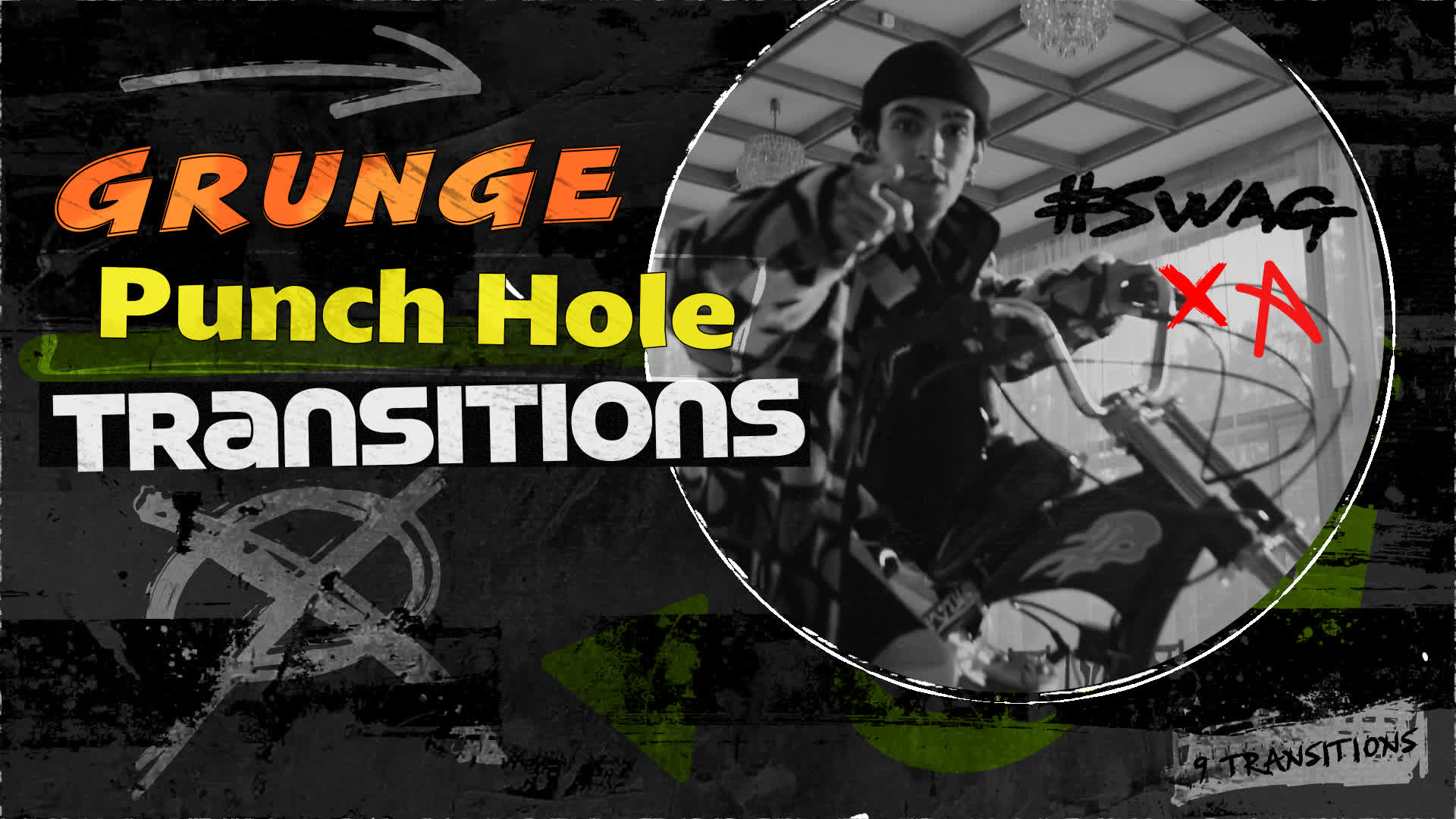 Grunge Punch Hole Transitions