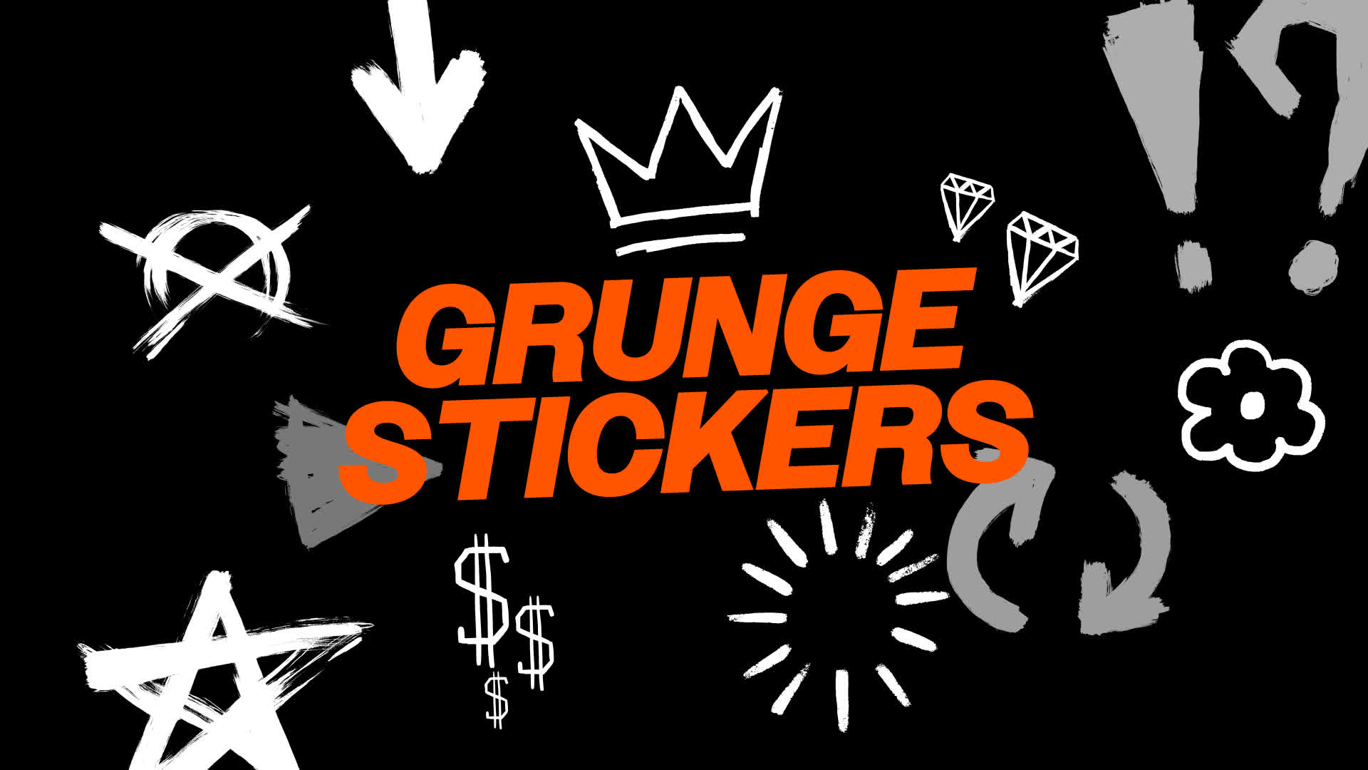 Grunge Stickers Collection