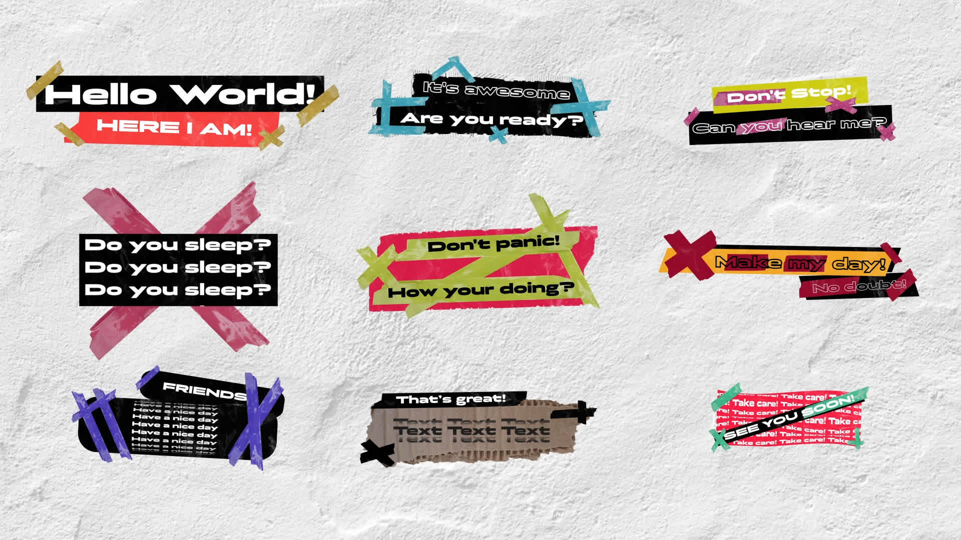 Grungy Kinetic Titles