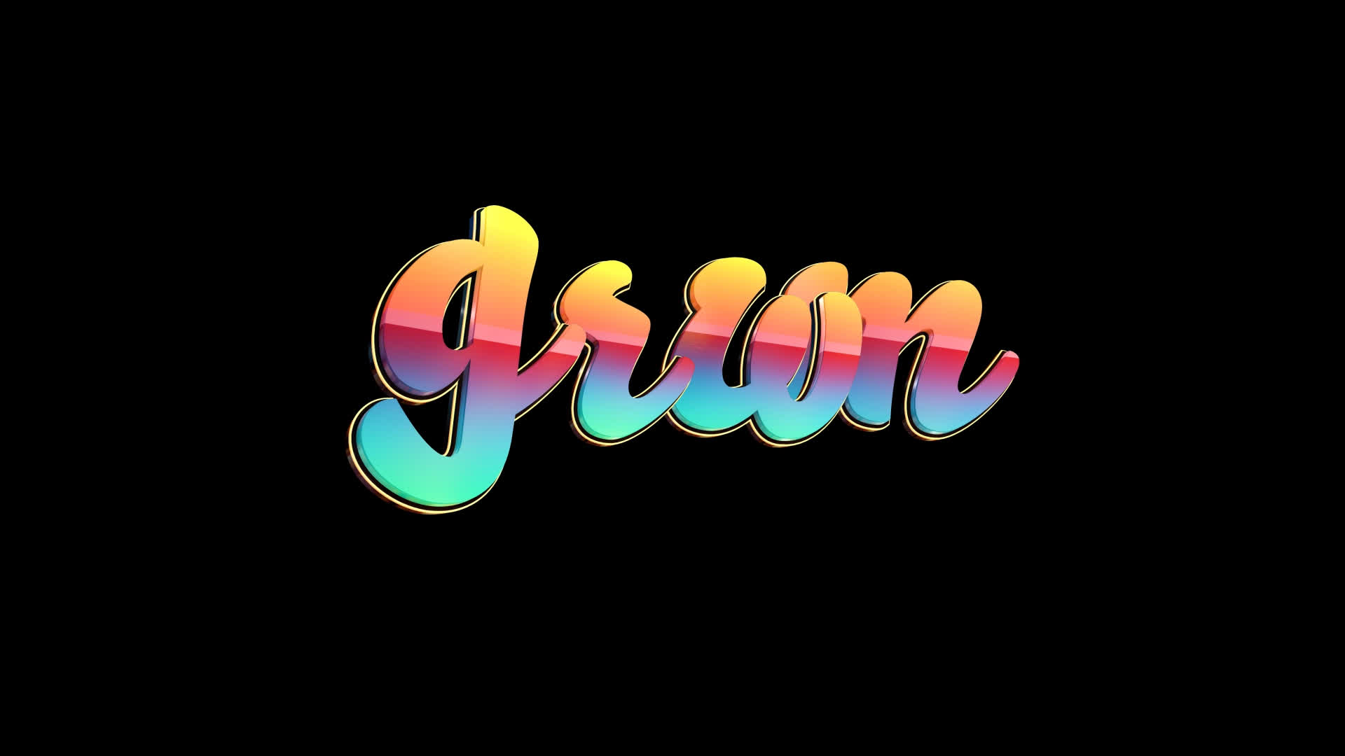 Grwm - Colorful Text