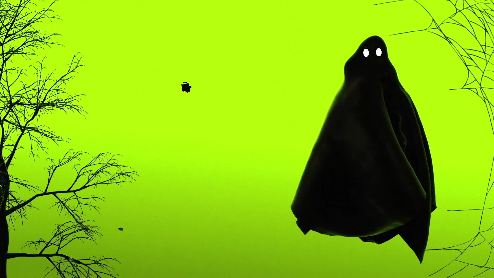 Halloween 3D Ghost Background