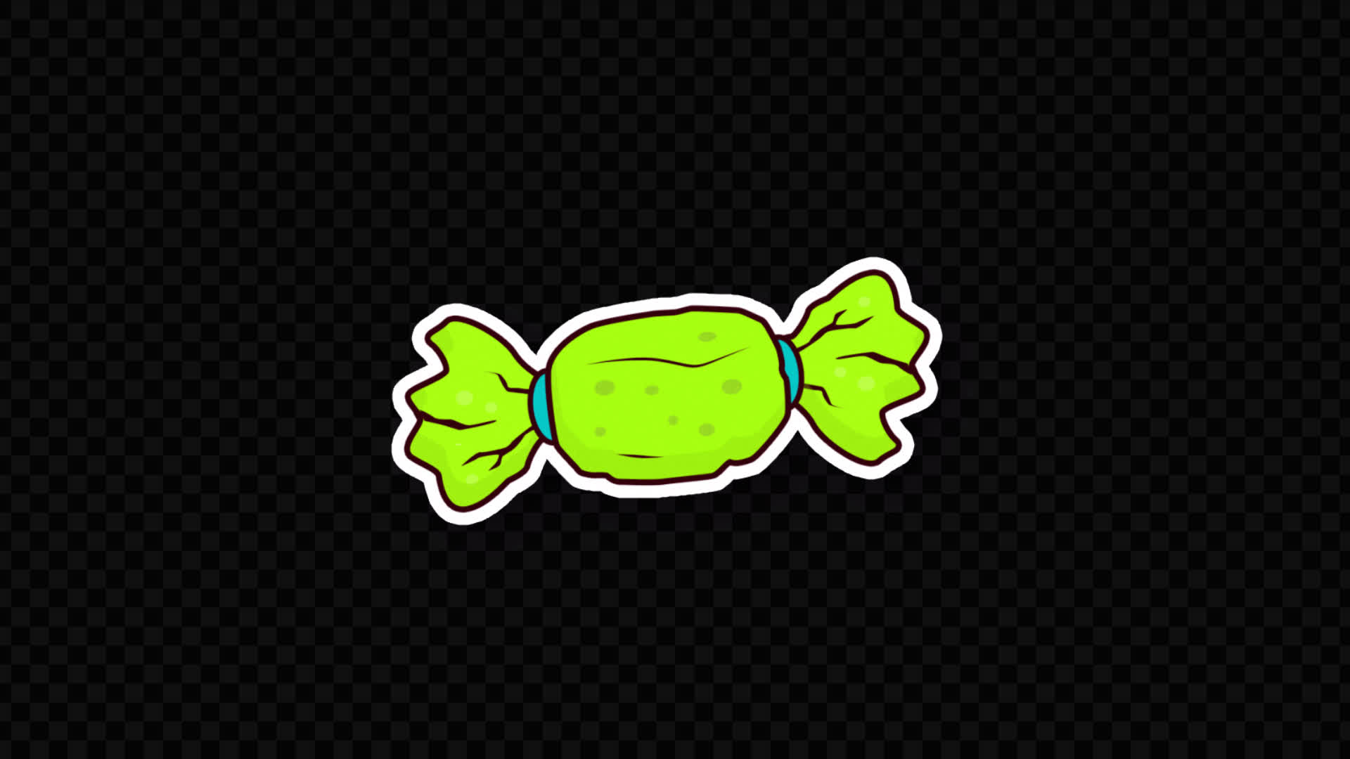 Halloween Candy Sticker on Alpha