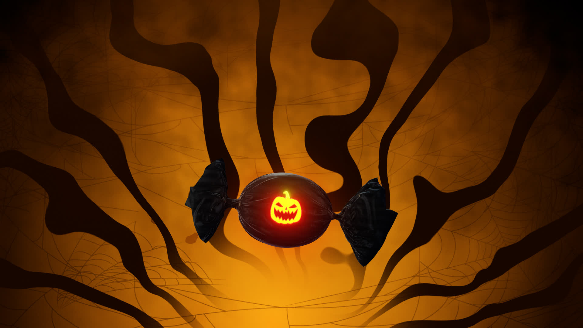 Orange Halloween Candy Transition