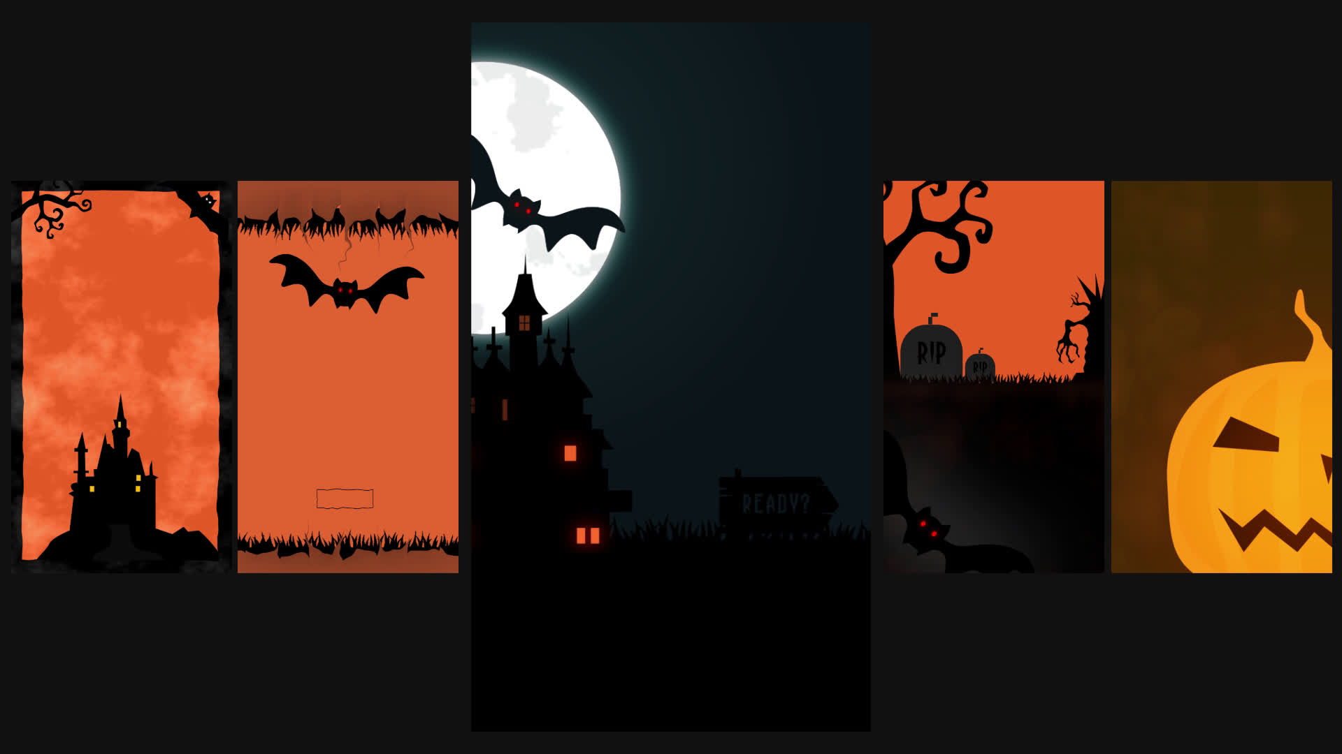 Halloween Flat Backgrounds