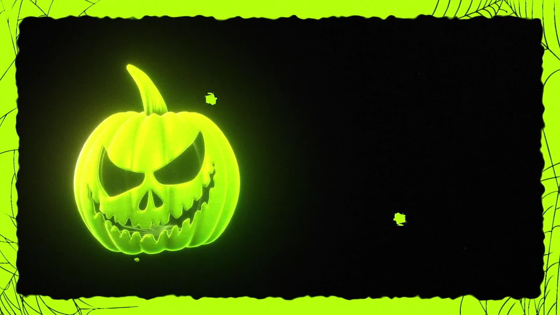 Halloween Green Pumpkin Background