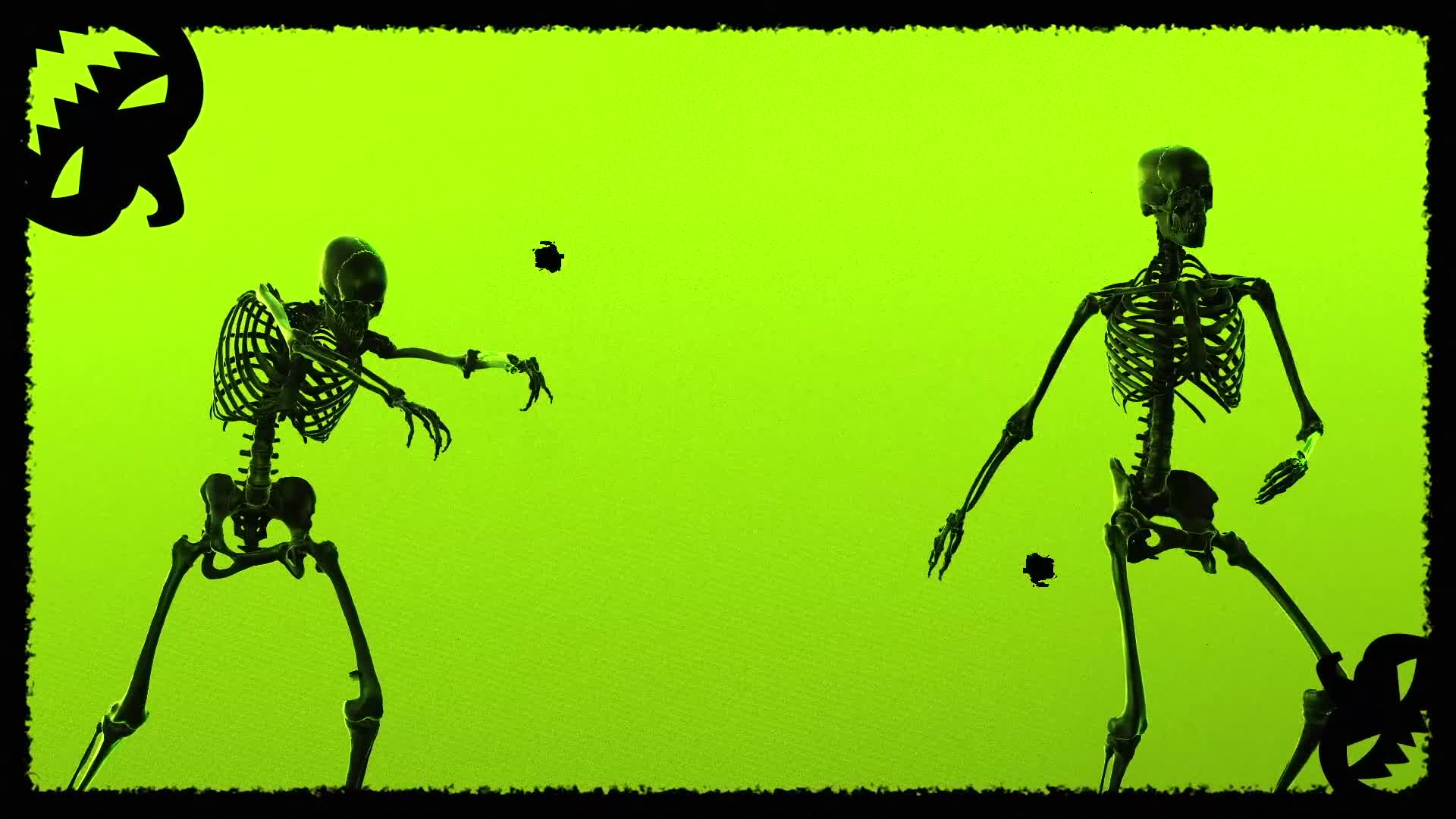 Halloween Party Skeletons Dance Background